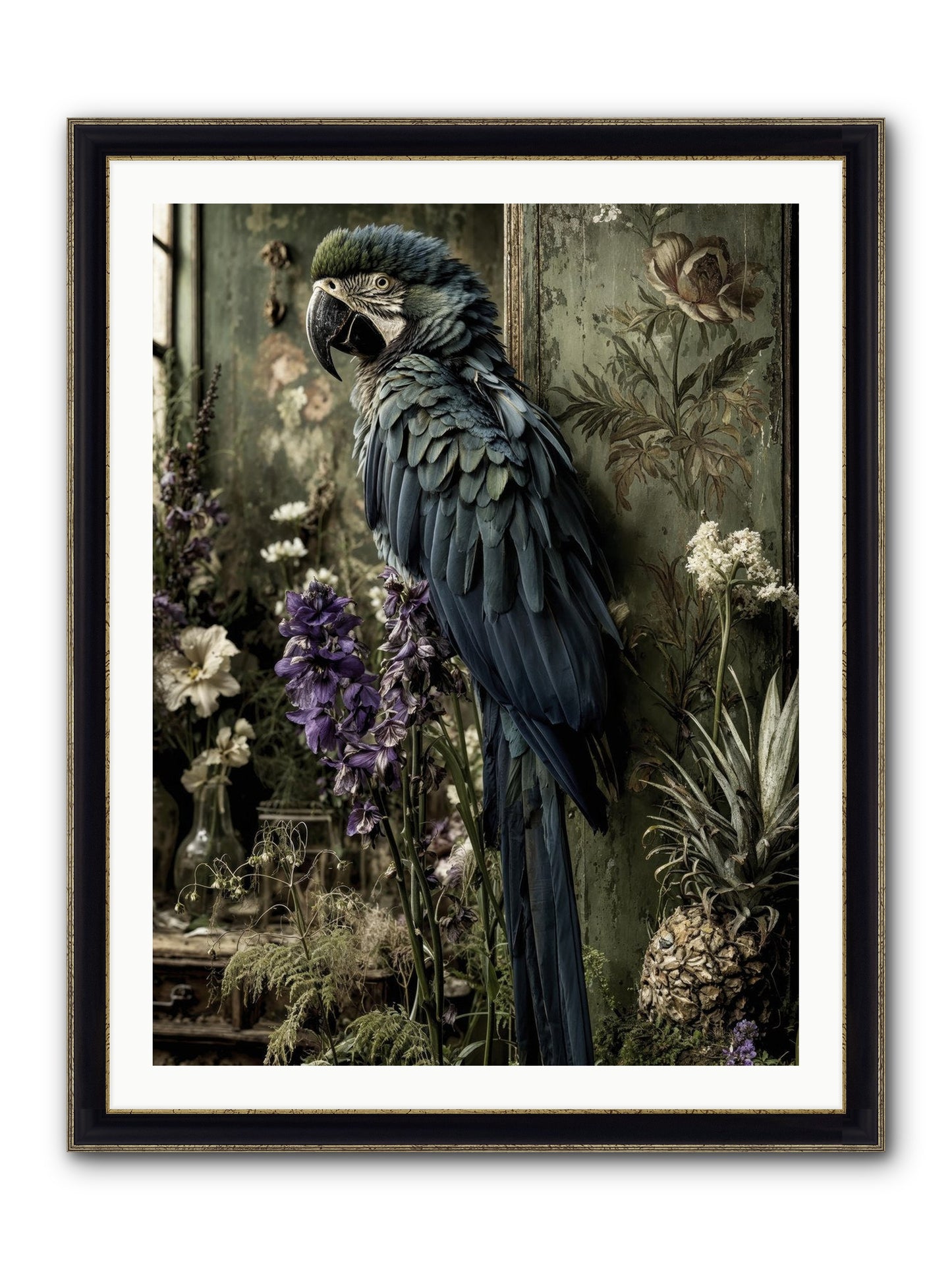 Whisperlight Framed Print - Black & Gold 30x40