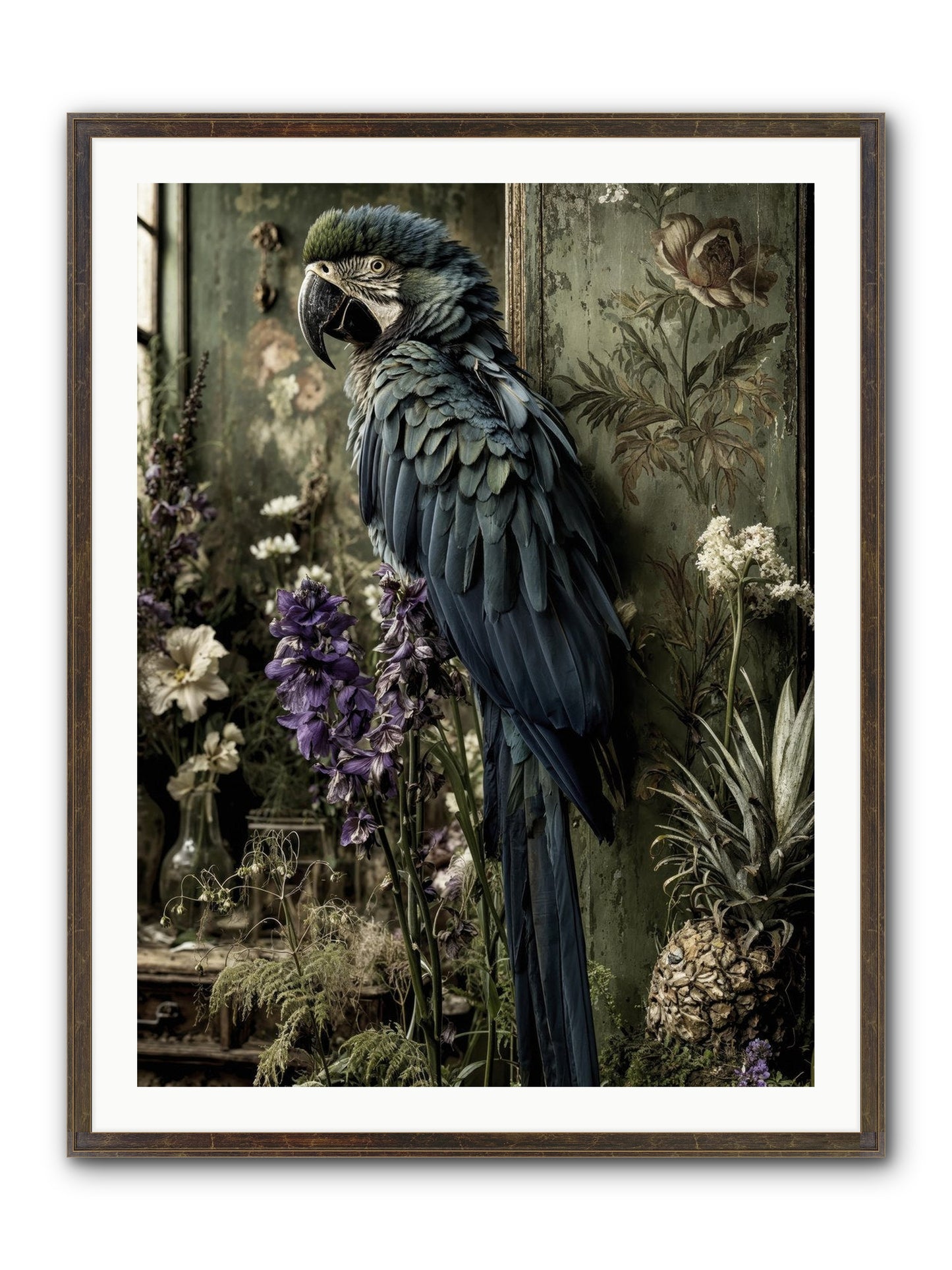Whisperlight Framed Print - Slimwoods Black/Gold 30x40