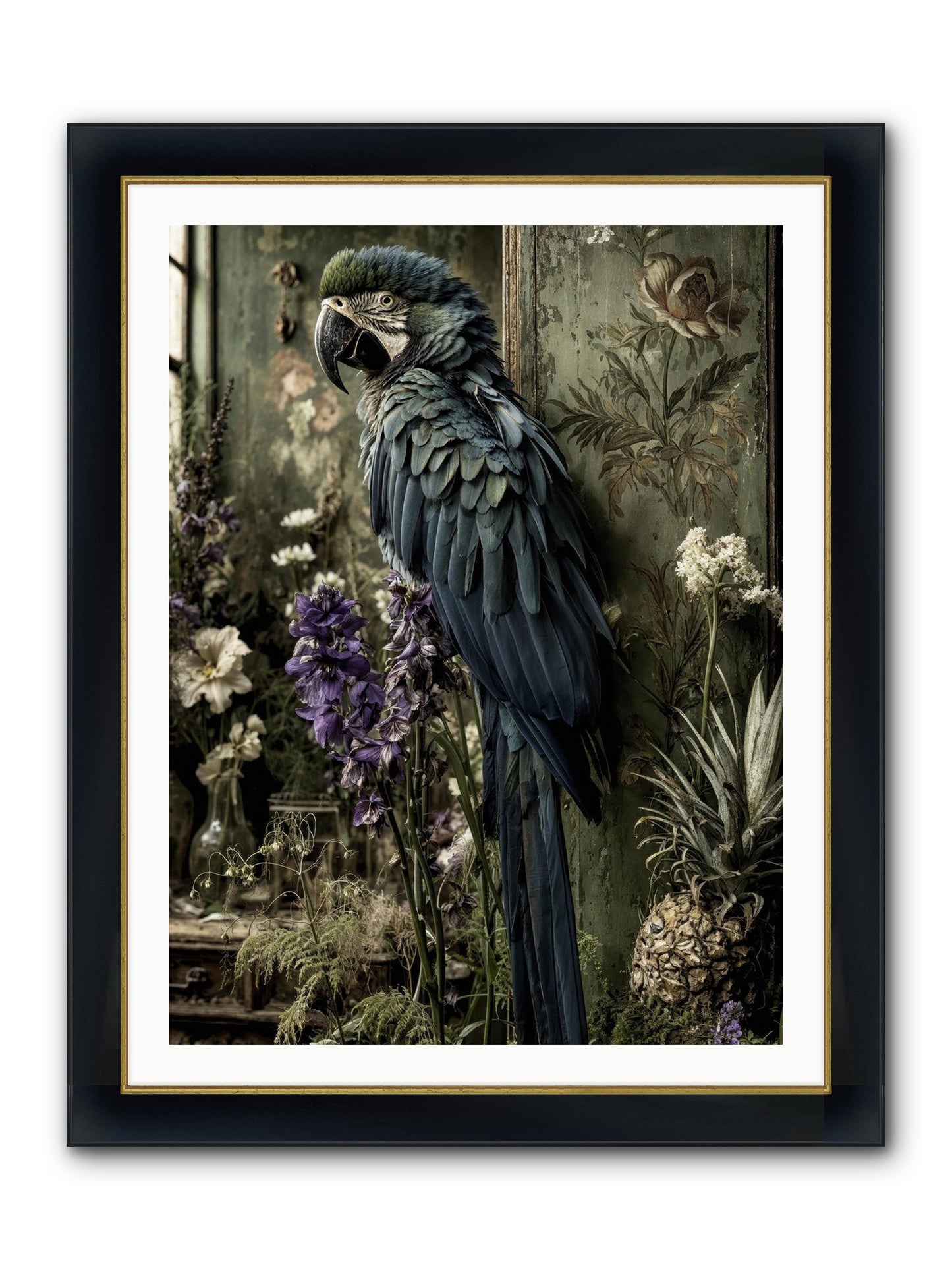 Whisperlight Framed Print - Wide Black w/Gold 30x40