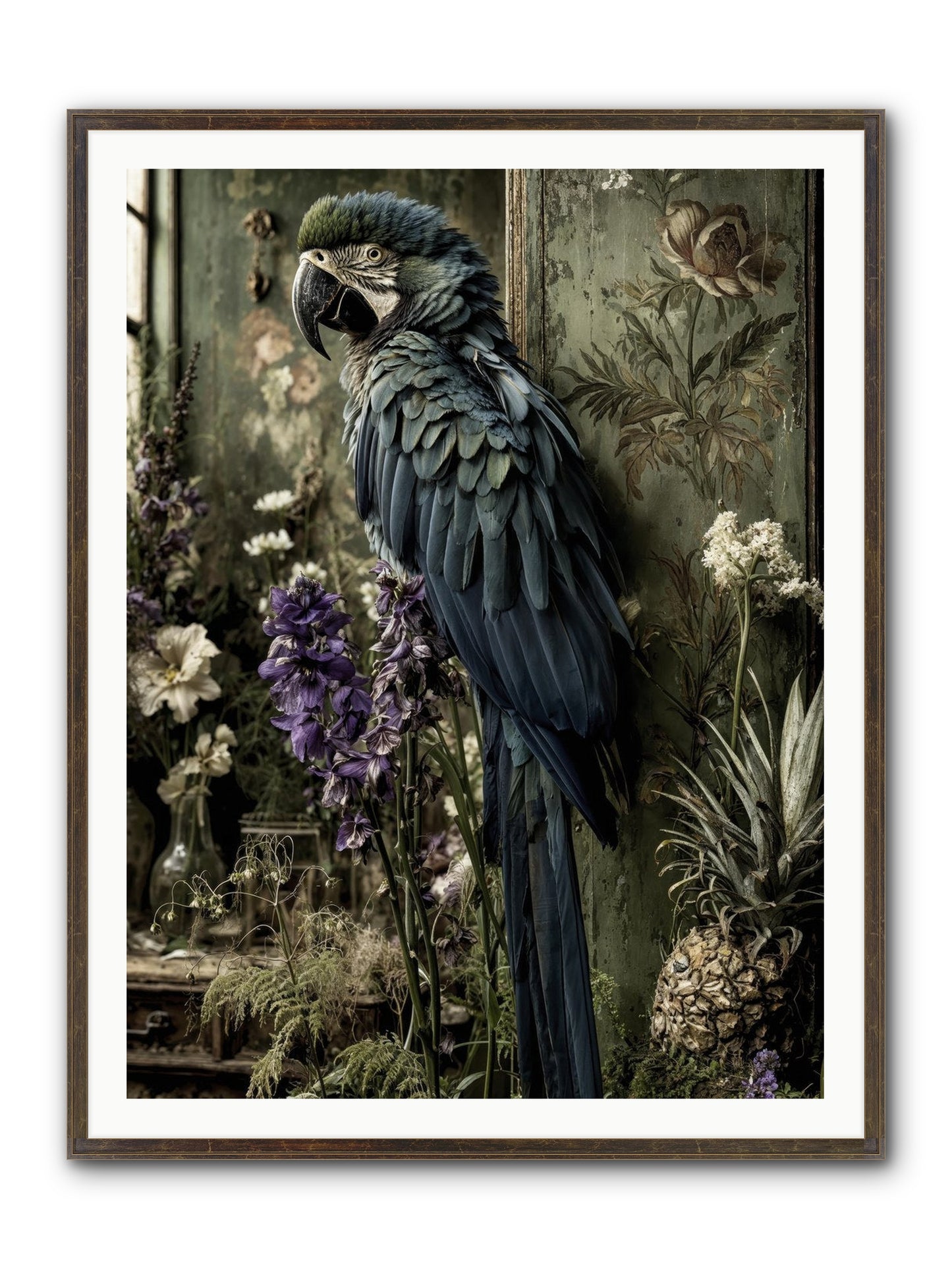 Whisperlight Framed Print - Slimwoods Black/Gold 36x48