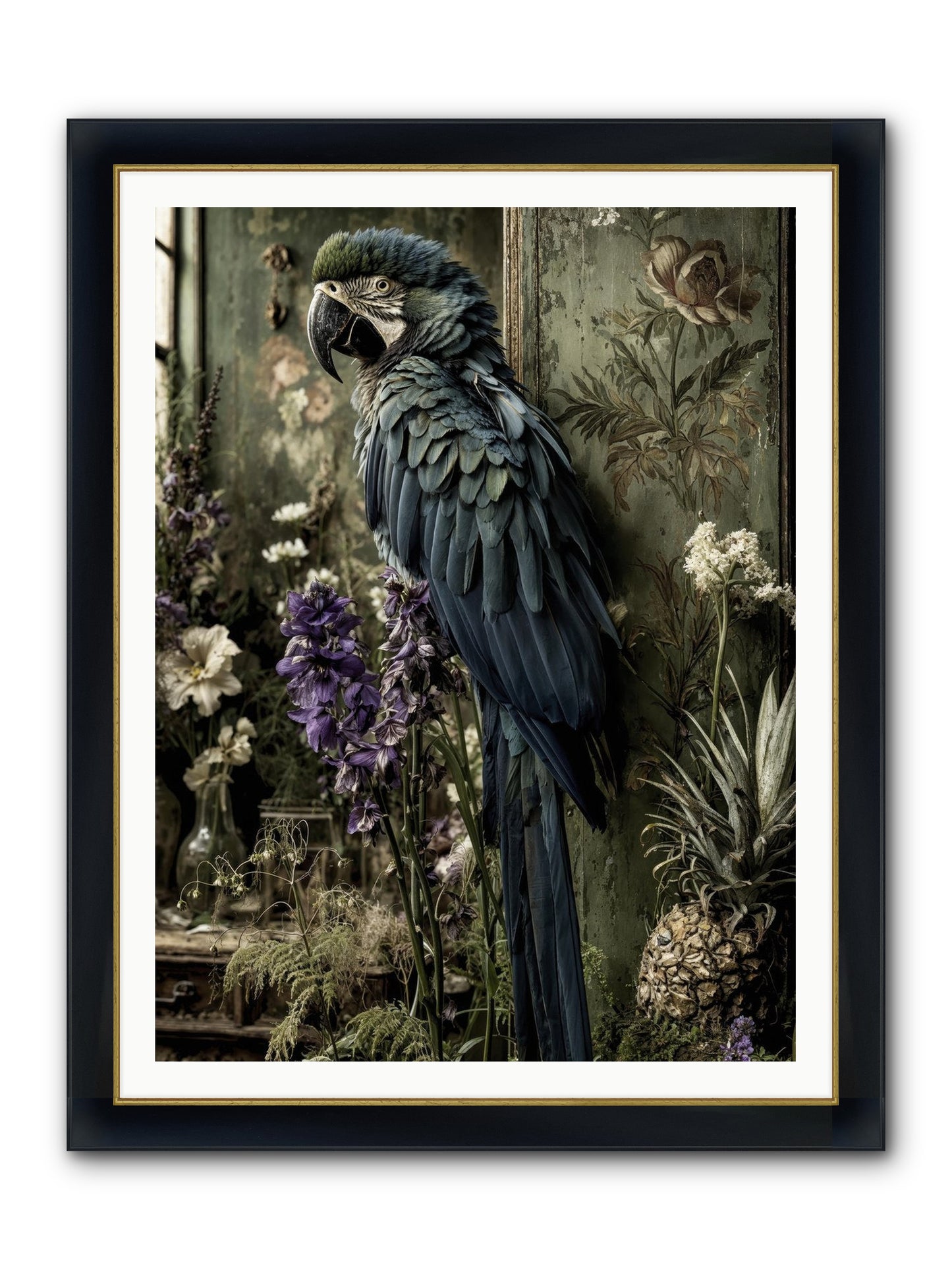 Whisperlight Framed Print - Wide Black w/Gold 36x48