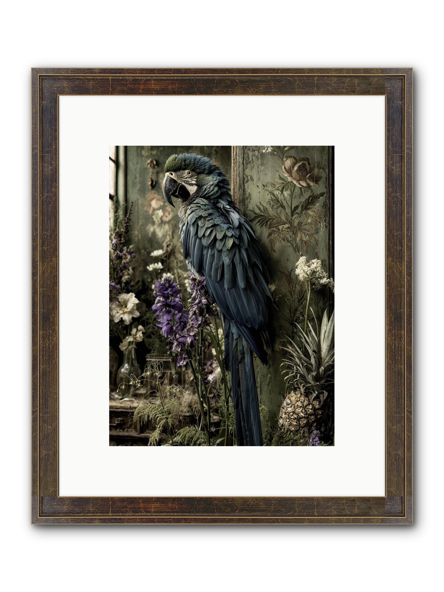 Whisperlight Framed Print - Slimwoods Black/Gold 9x12