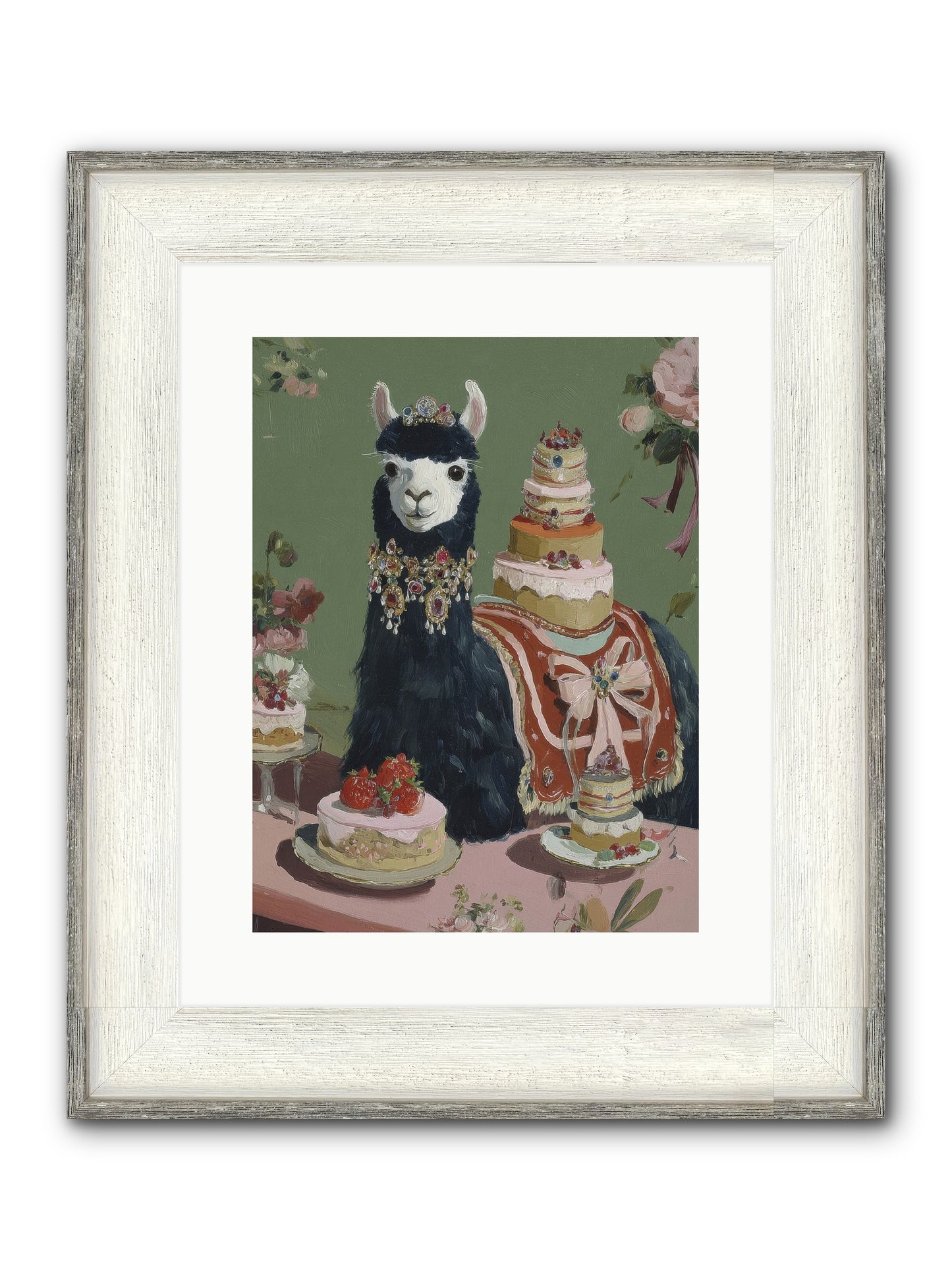Whispers Of Delight Framed Print - Driftwood White 12x16