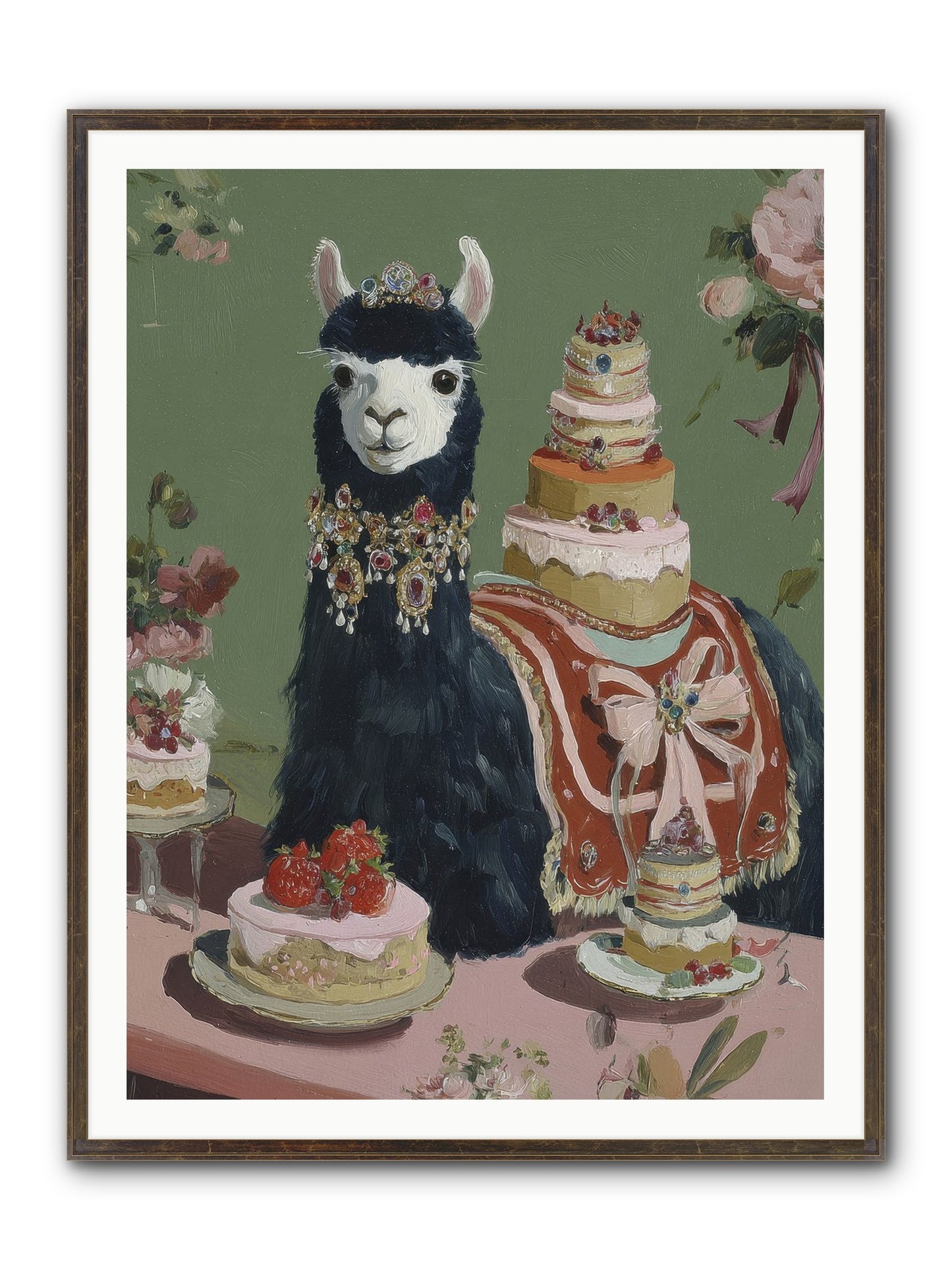 Whispers Of Delight Framed Print - Slimwoods Black/Gold 36x48
