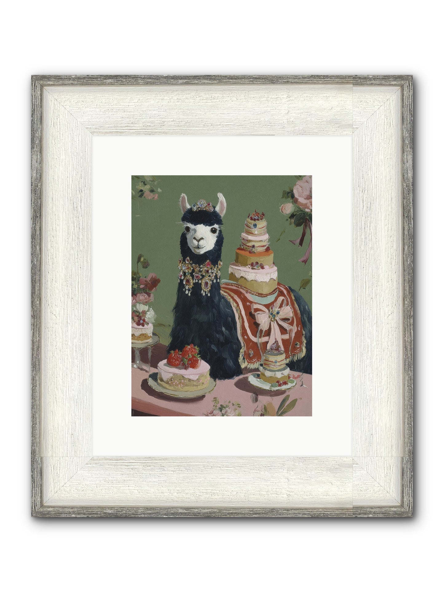 Whispers Of Delight Framed Print - Driftwood White 9x12