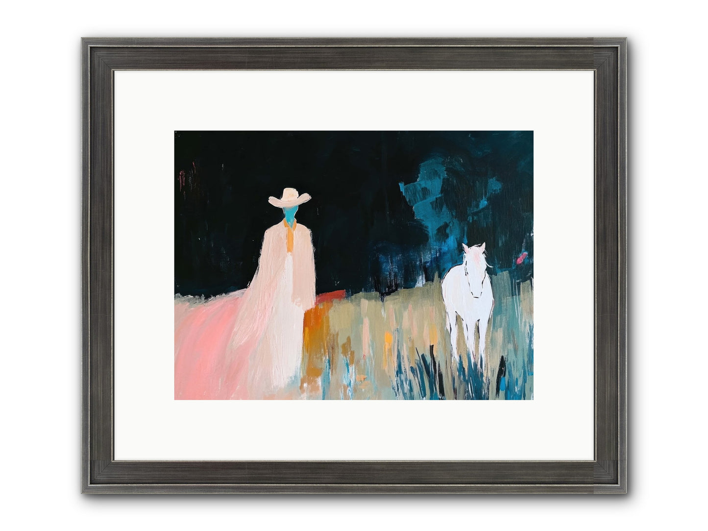 Whispers Of The Plains Framed Print - Slimwoods Black/Silver 12x9