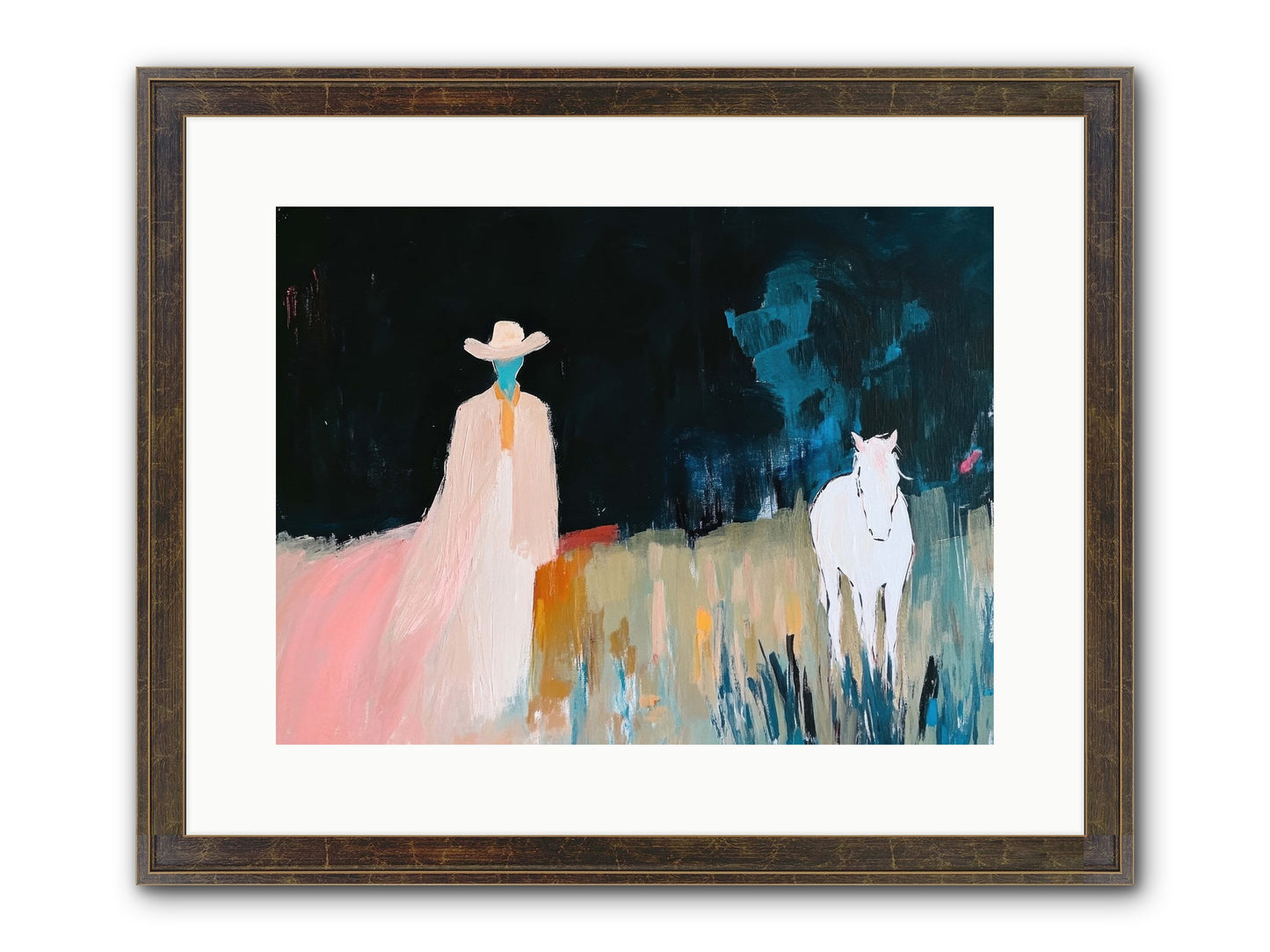 Whispers Of The Plains Framed Print - Slimwoods Black/Gold 16x12