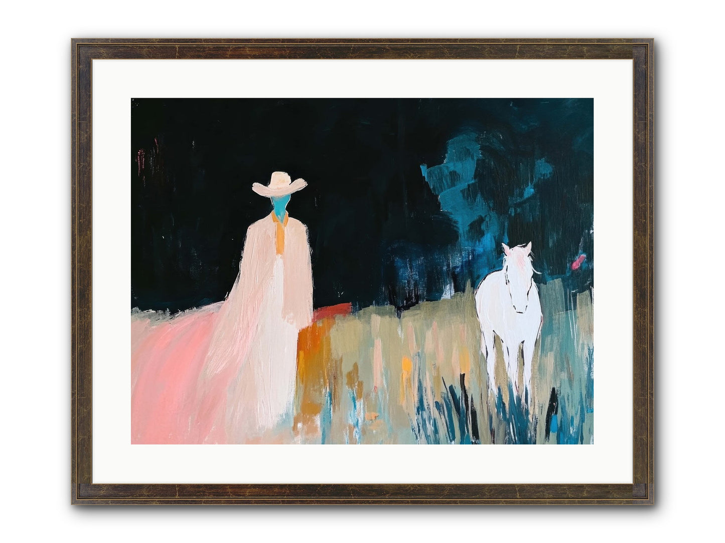 Whispers Of The Plains Framed Print - Slimwoods Black/Gold 24x18