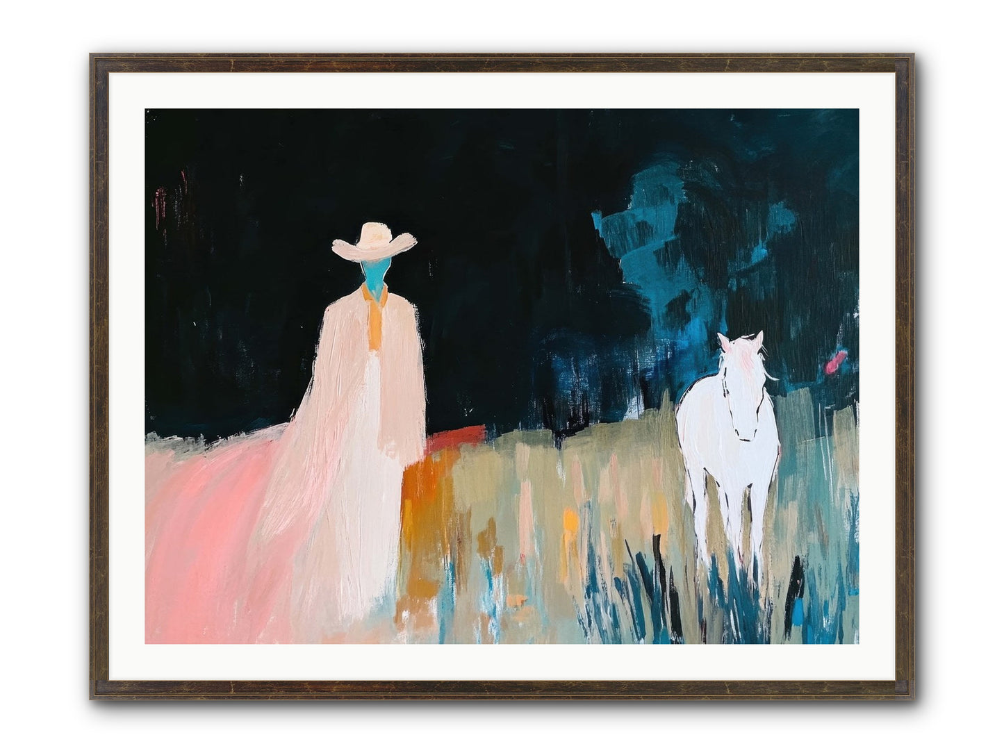 Whispers Of The Plains Framed Print - Slimwoods Black/Gold 40x30
