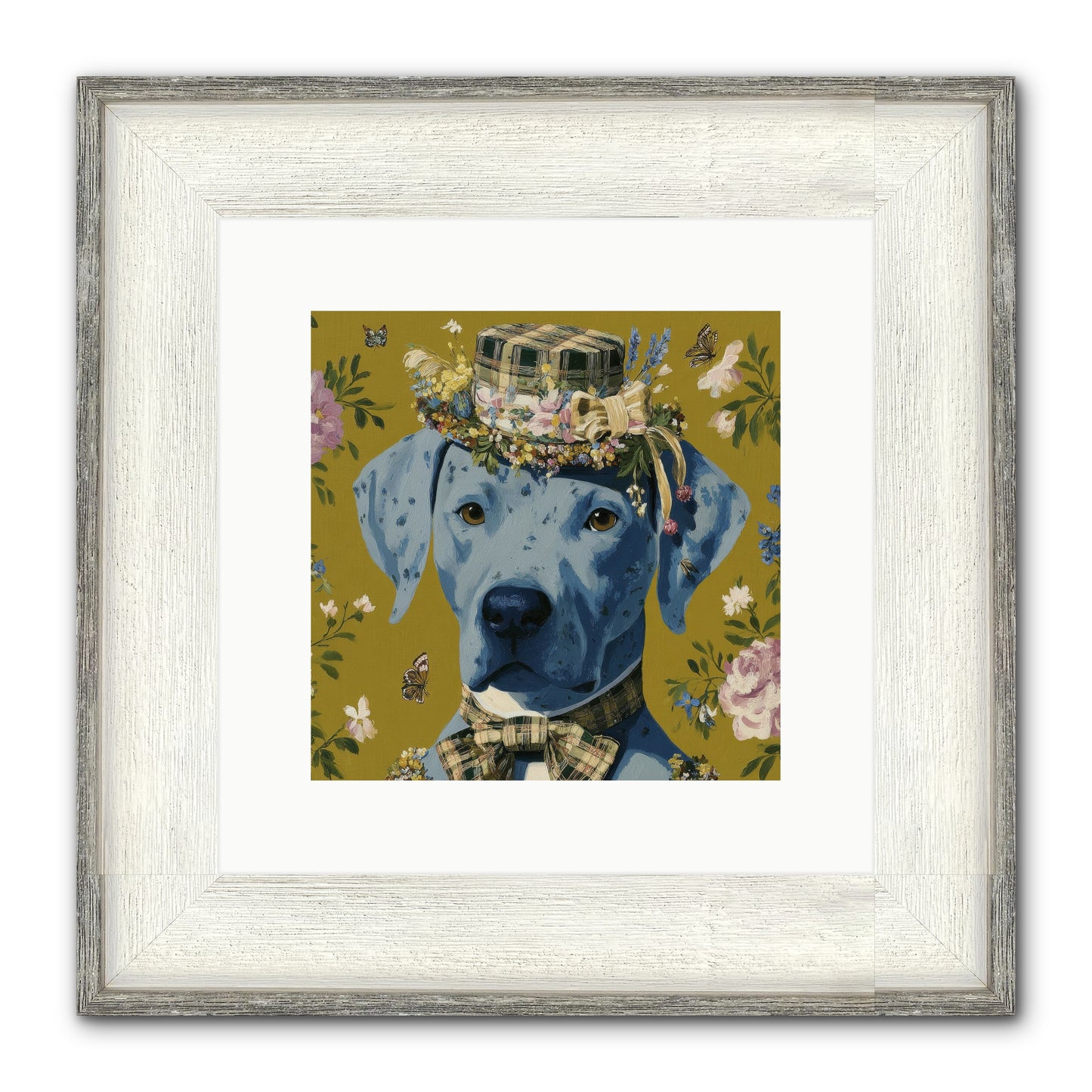 Whispers Of The Woodland Framed Print - Driftwood White 10x10