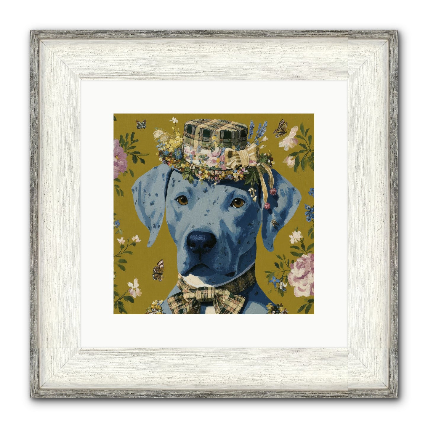 Whispers Of The Woodland Framed Print - Driftwood White 12x12
