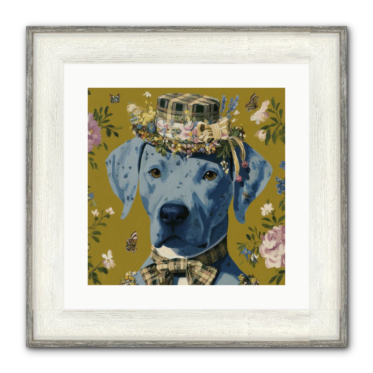 Whispers Of The Woodland Framed Print - Driftwood White 16x16