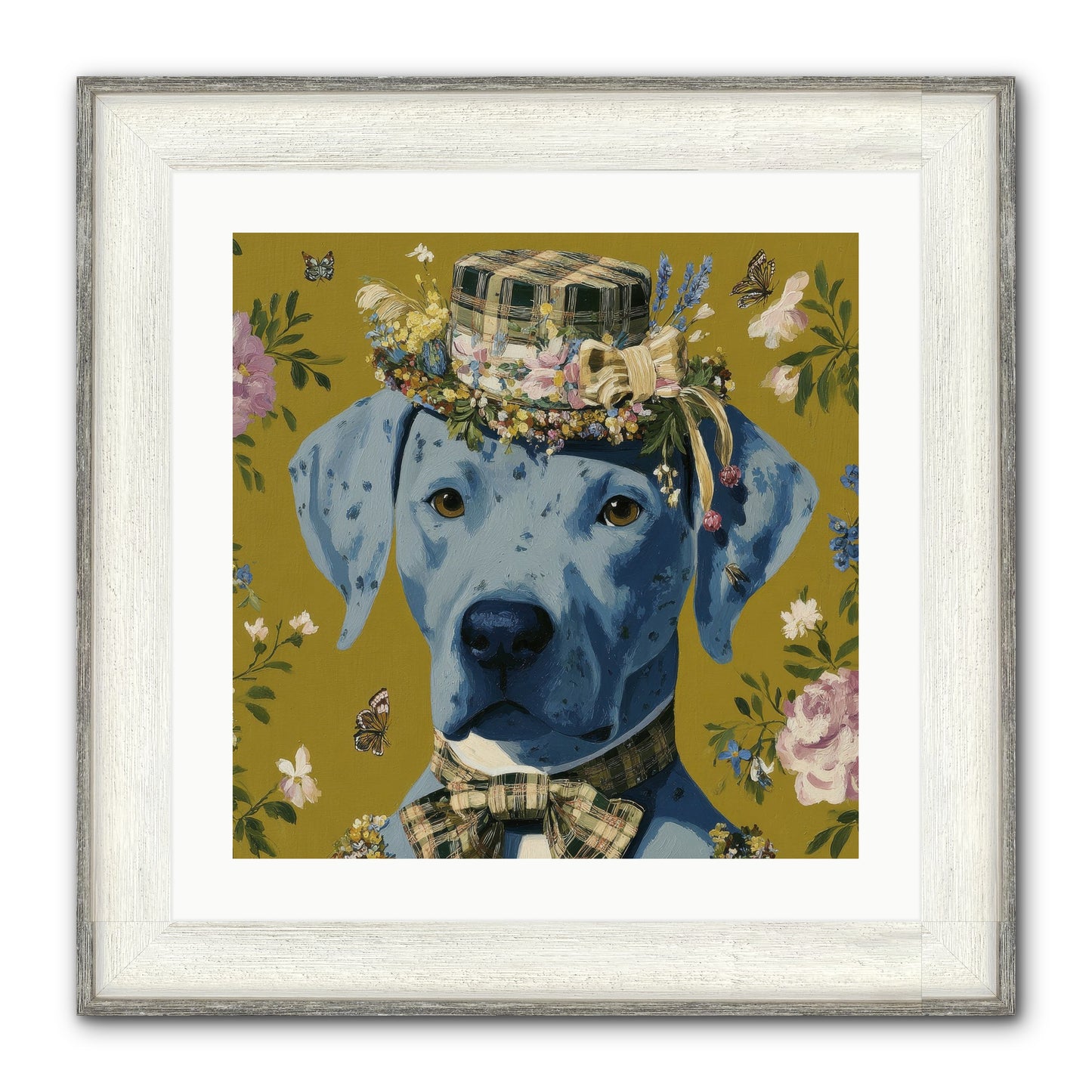 Whispers Of The Woodland Framed Print - Driftwood White 20x20