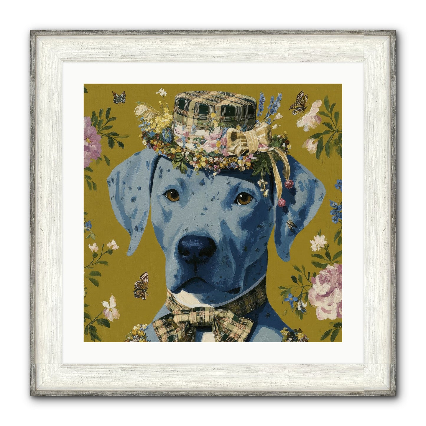 Whispers Of The Woodland Framed Print - Driftwood White 24x24