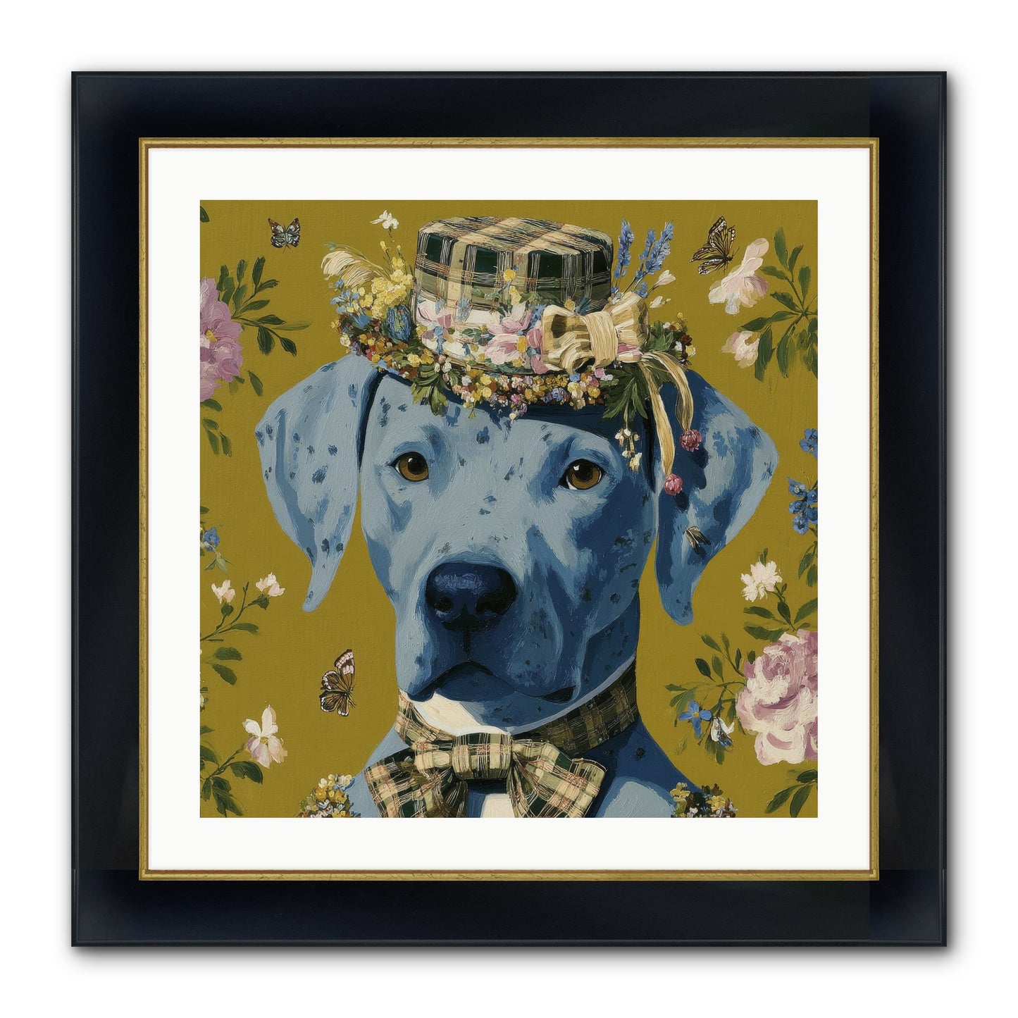 Whispers Of The Woodland Framed Print - Wide Black w/Gold 24x24