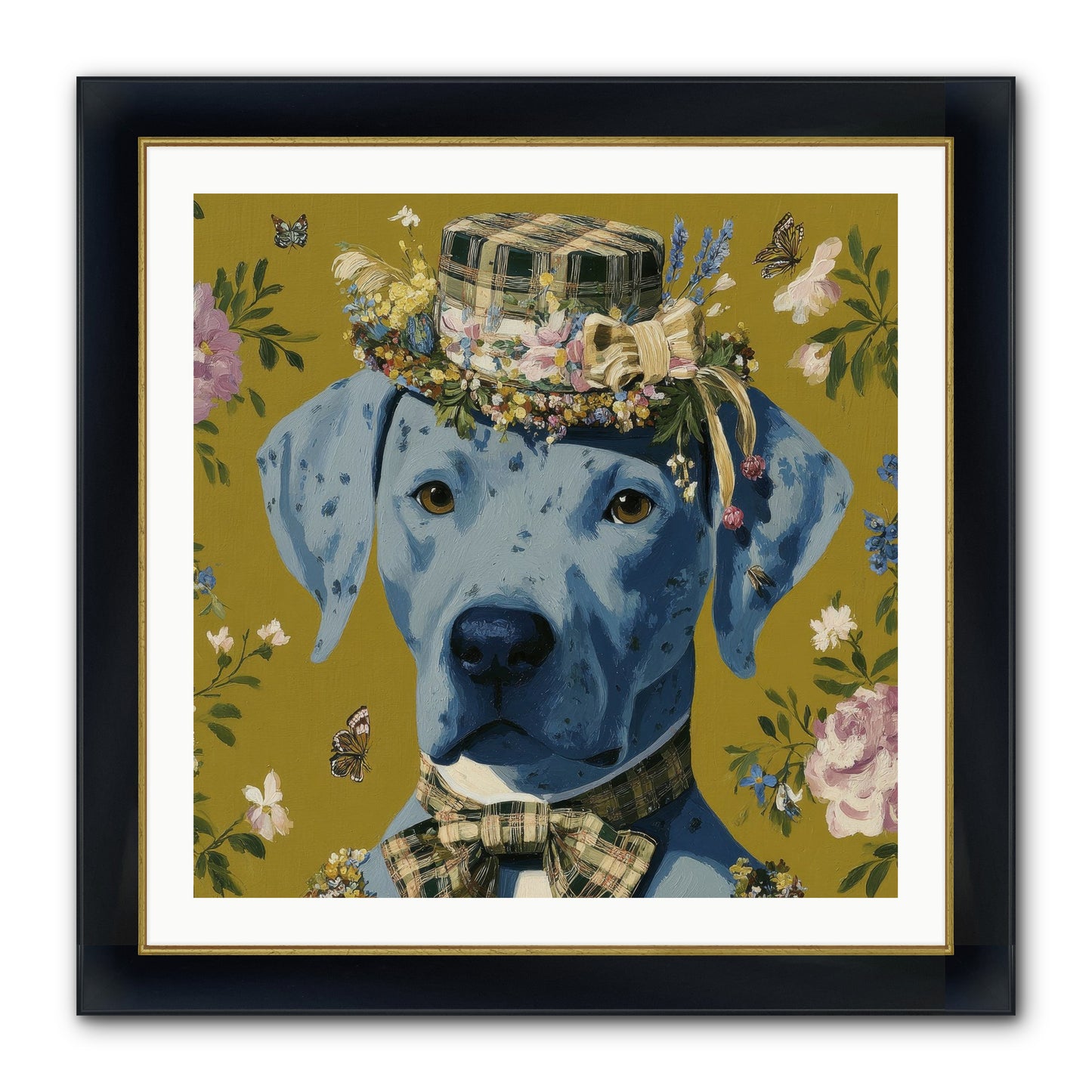 Whispers Of The Woodland Framed Print - Wide Black w/Gold 30x30