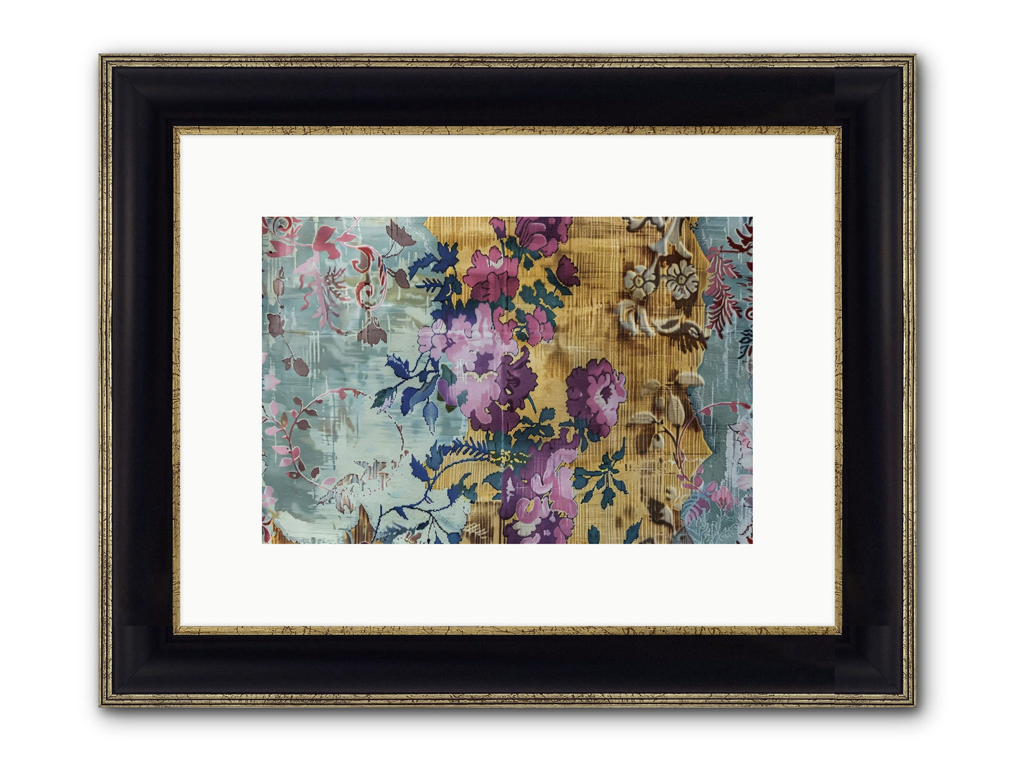 Whispers Of Versailles Framed Print - Black & Gold 12x8