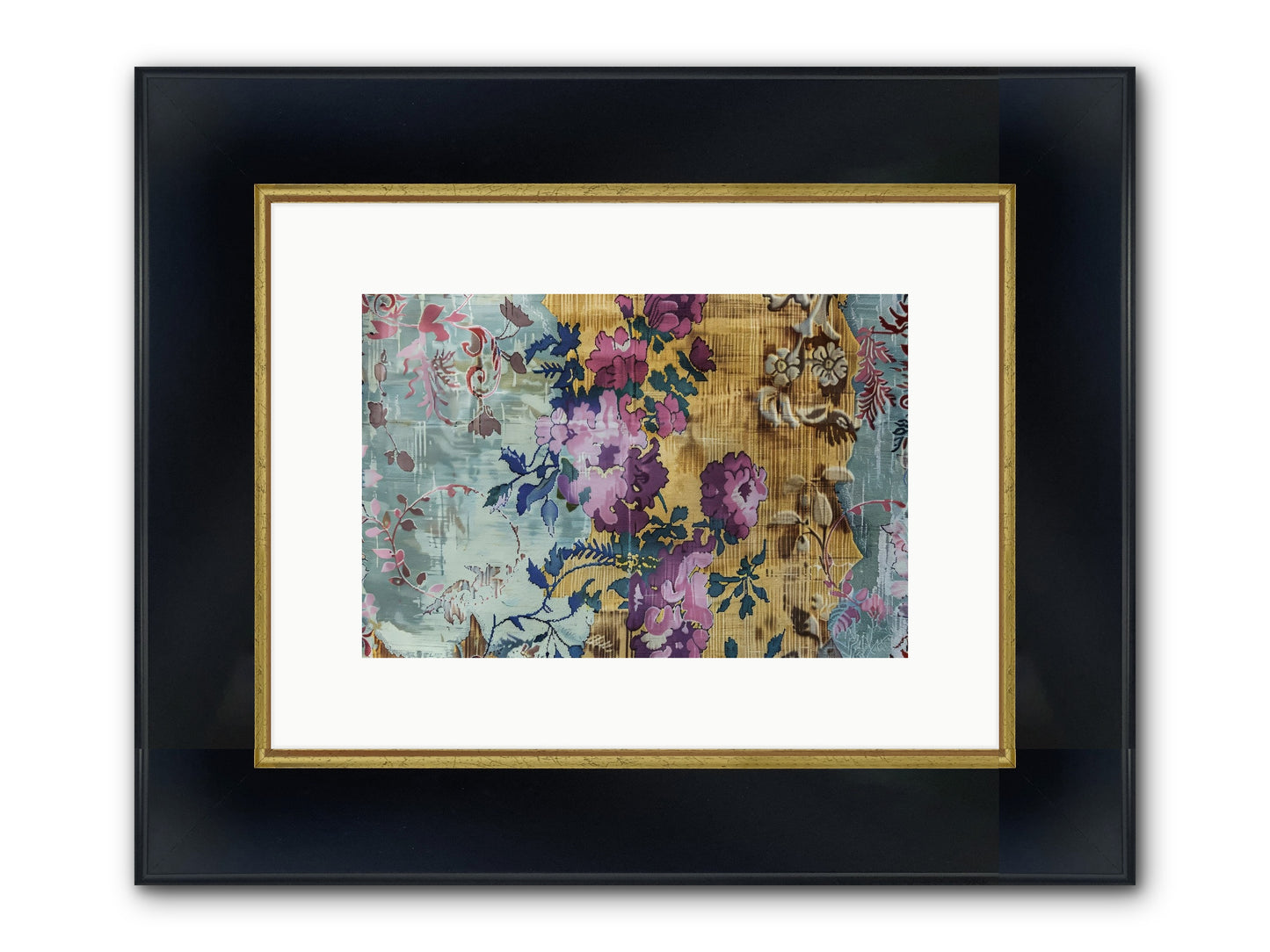 Whispers Of Versailles Framed Print - Wide Black w/Gold 12x8