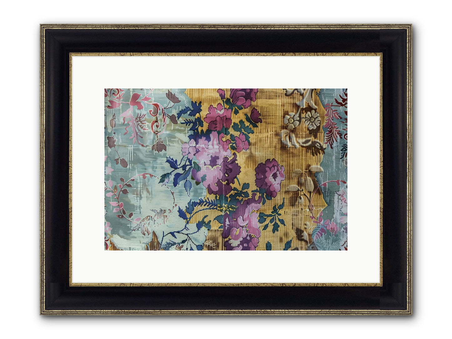 Whispers Of Versailles Framed Print - Black & Gold 15x10