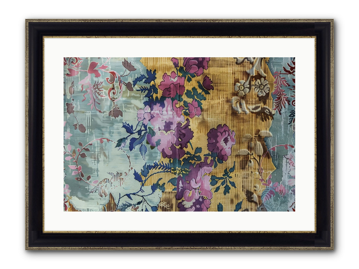 Whispers Of Versailles Framed Print - Black & Gold 24x16