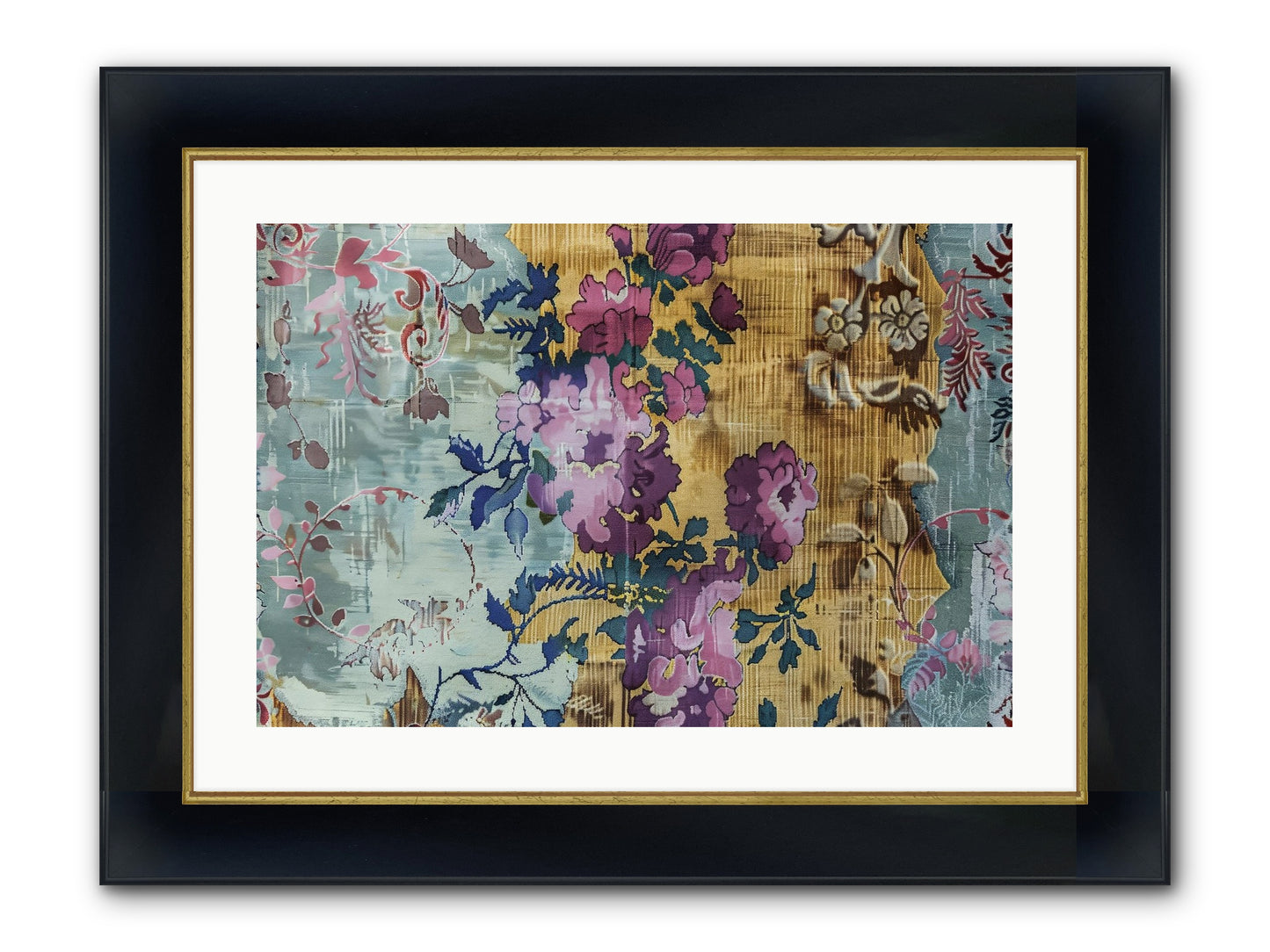 Whispers Of Versailles Framed Print - Wide Black w/Gold 24x16