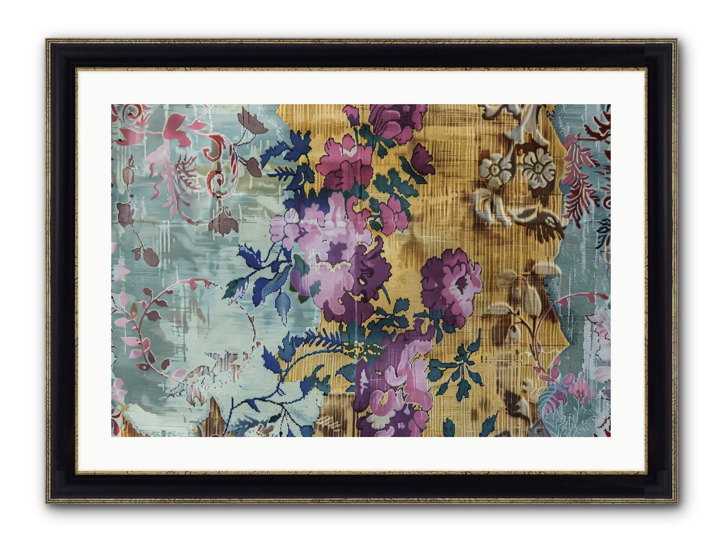 Whispers Of Versailles Framed Print - Black & Gold 30x20