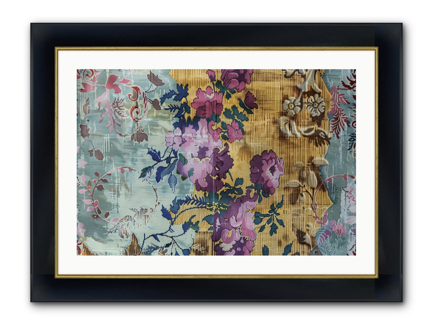 Whispers Of Versailles Framed Print - Wide Black w/Gold 30x20