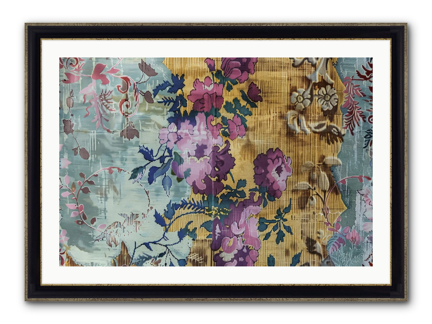 Whispers Of Versailles Framed Print - Black & Gold 36x24