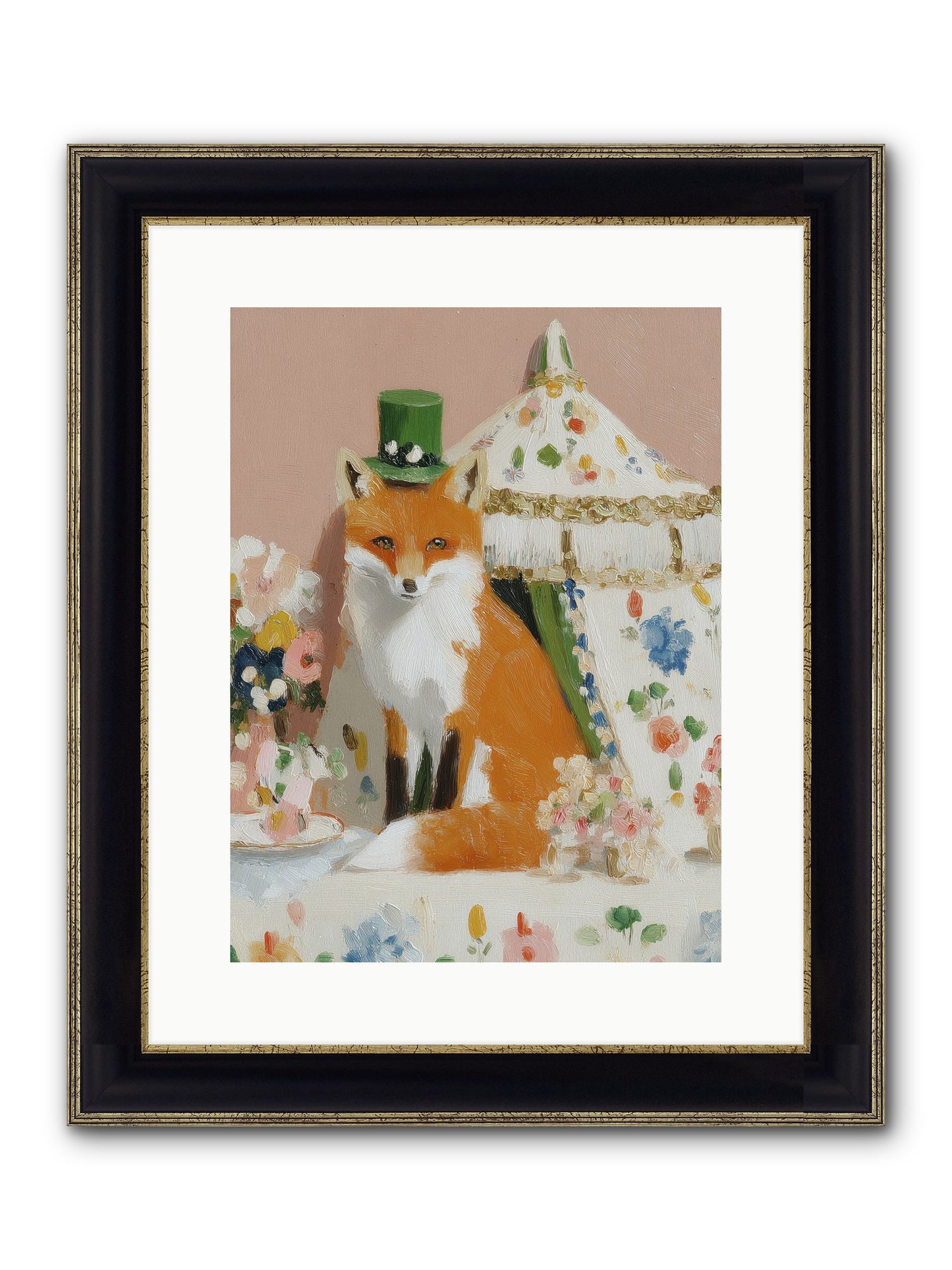 Whispers Of Wonder Framed Print - Black & Gold 12x16