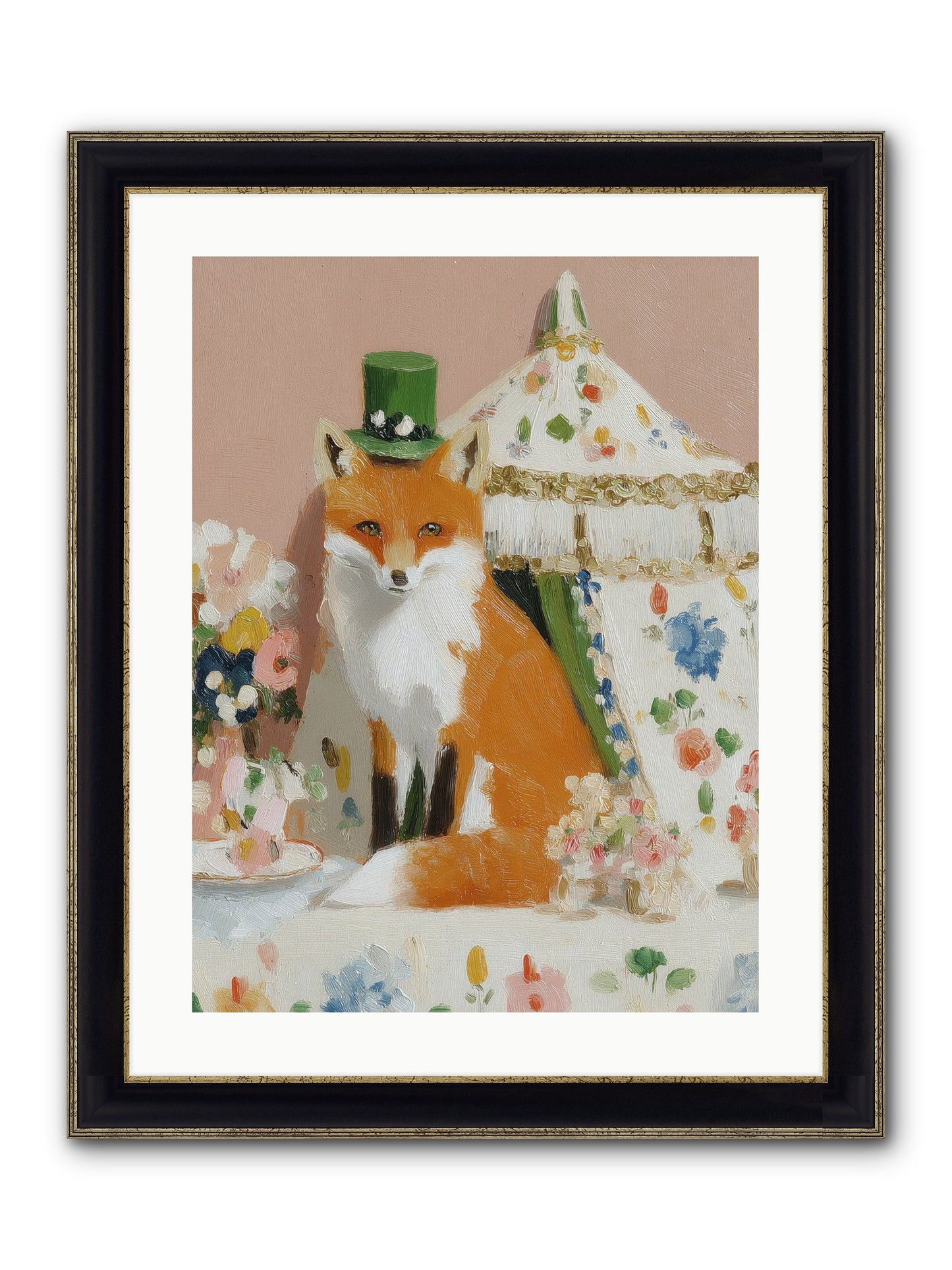 Whispers Of Wonder Framed Print - Black & Gold 18x24