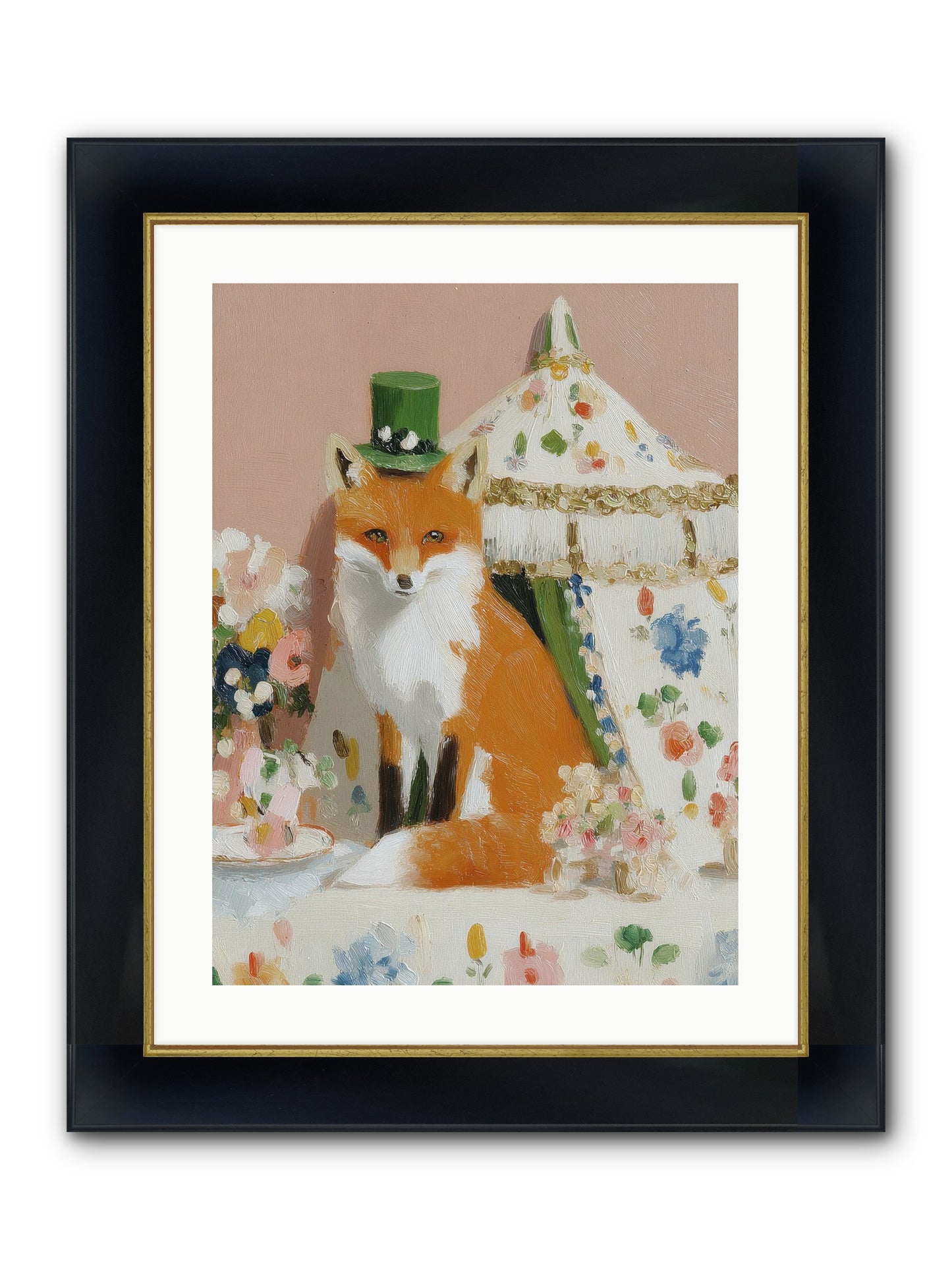 Whispers Of Wonder Framed Print - Wide Black w/Gold 18x24