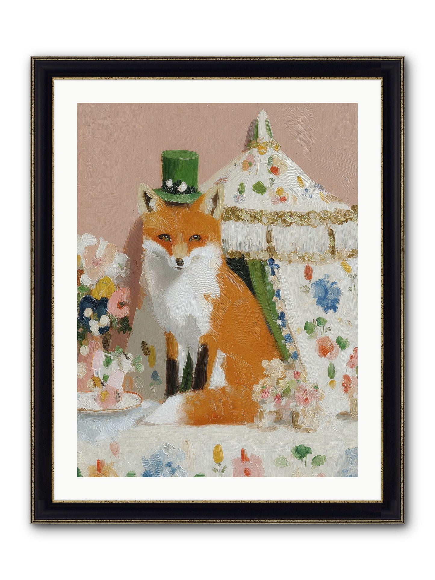 Whispers Of Wonder Framed Print - Black & Gold 24x32