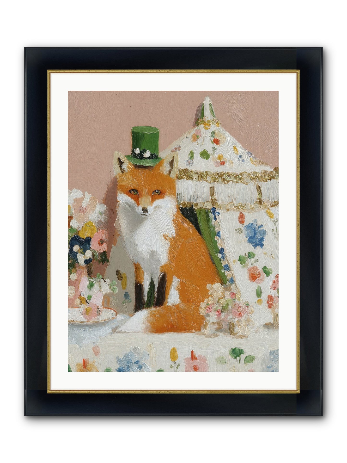 Whispers Of Wonder Framed Print - Wide Black w/Gold 24x32