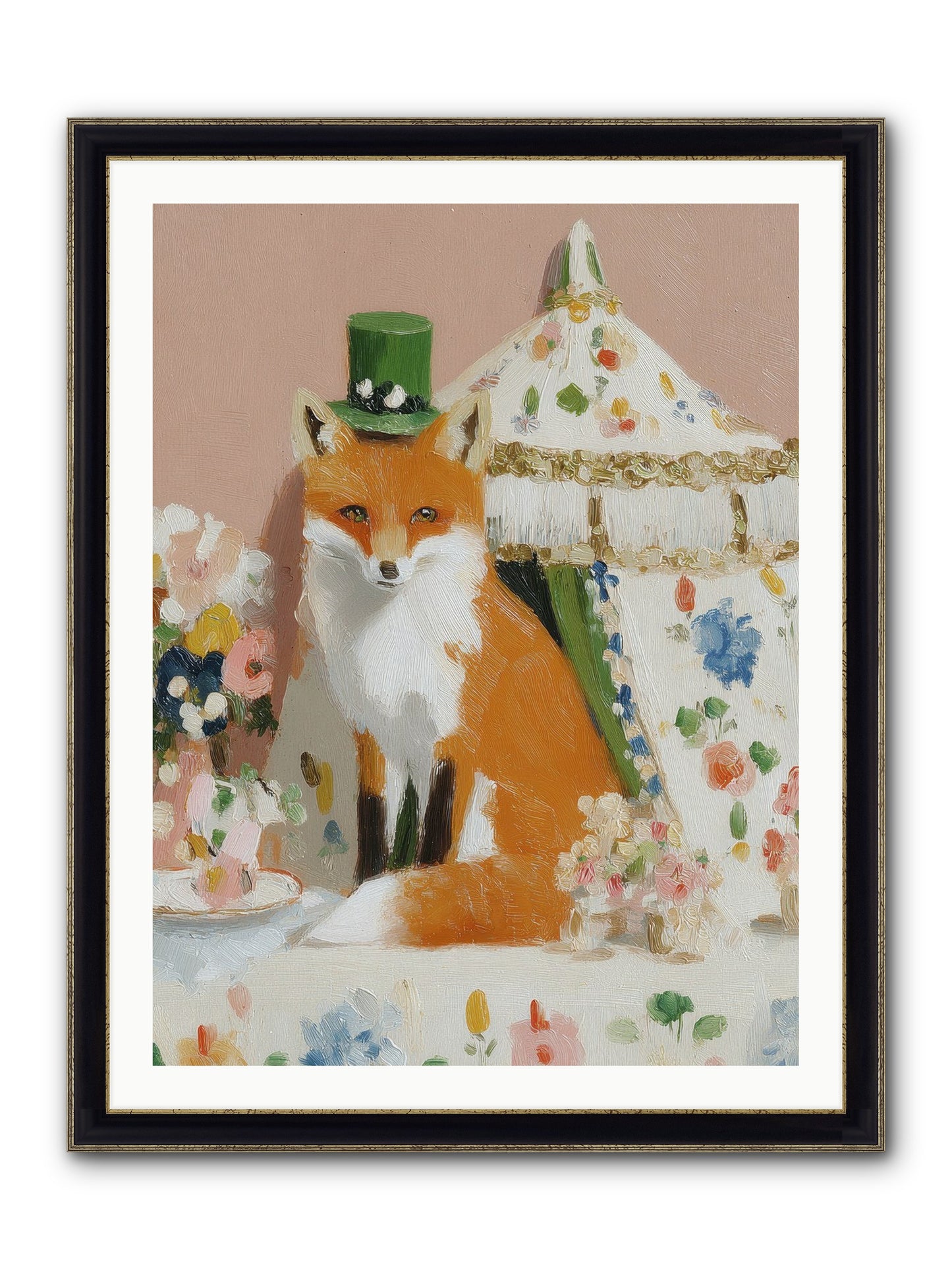 Whispers Of Wonder Framed Print - Black & Gold 30x40