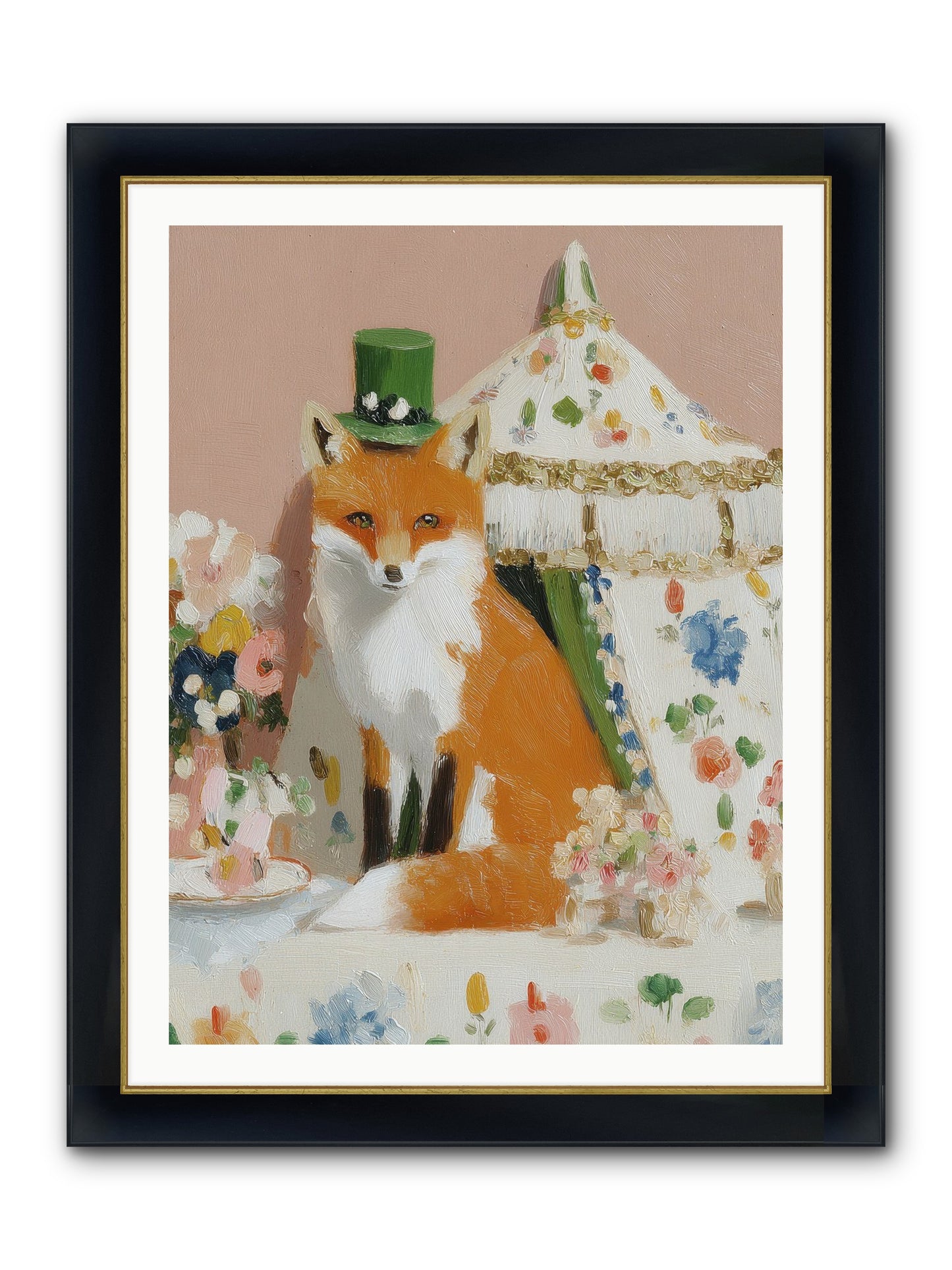 Whispers Of Wonder Framed Print - Wide Black w/Gold 30x40