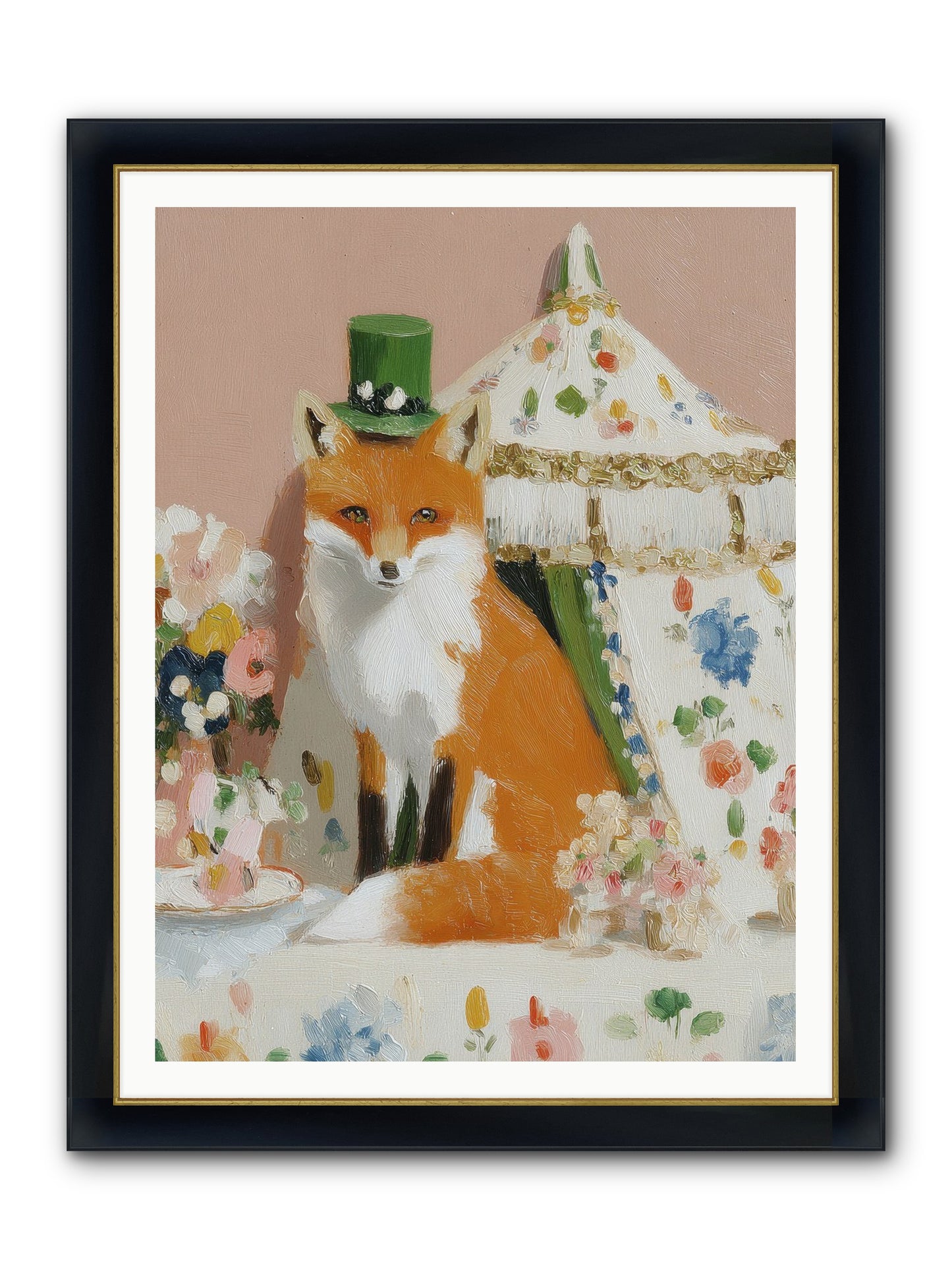 Whispers Of Wonder Framed Print - Wide Black w/Gold 36x48