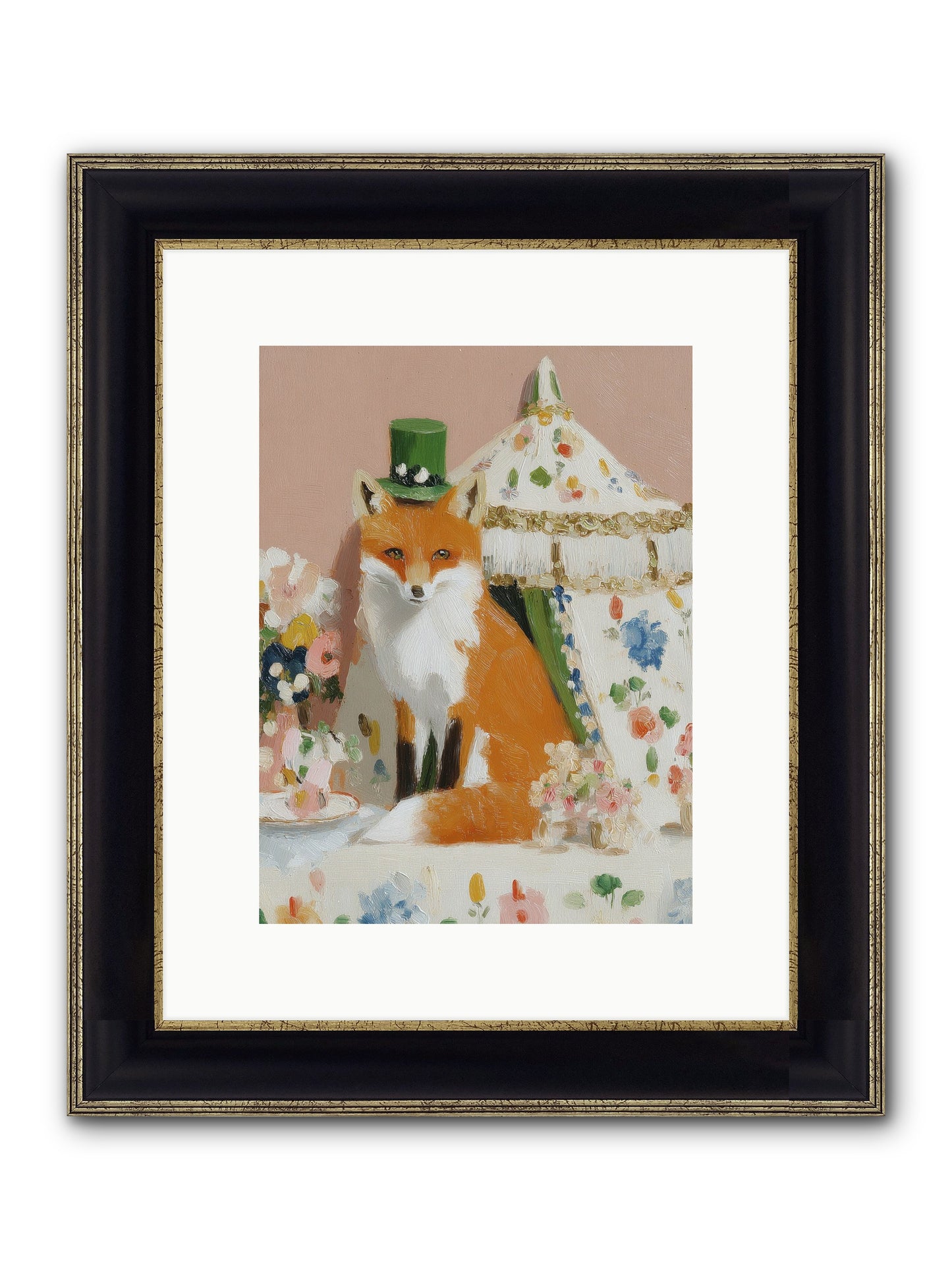 Whispers Of Wonder Framed Print - Black & Gold 9x12