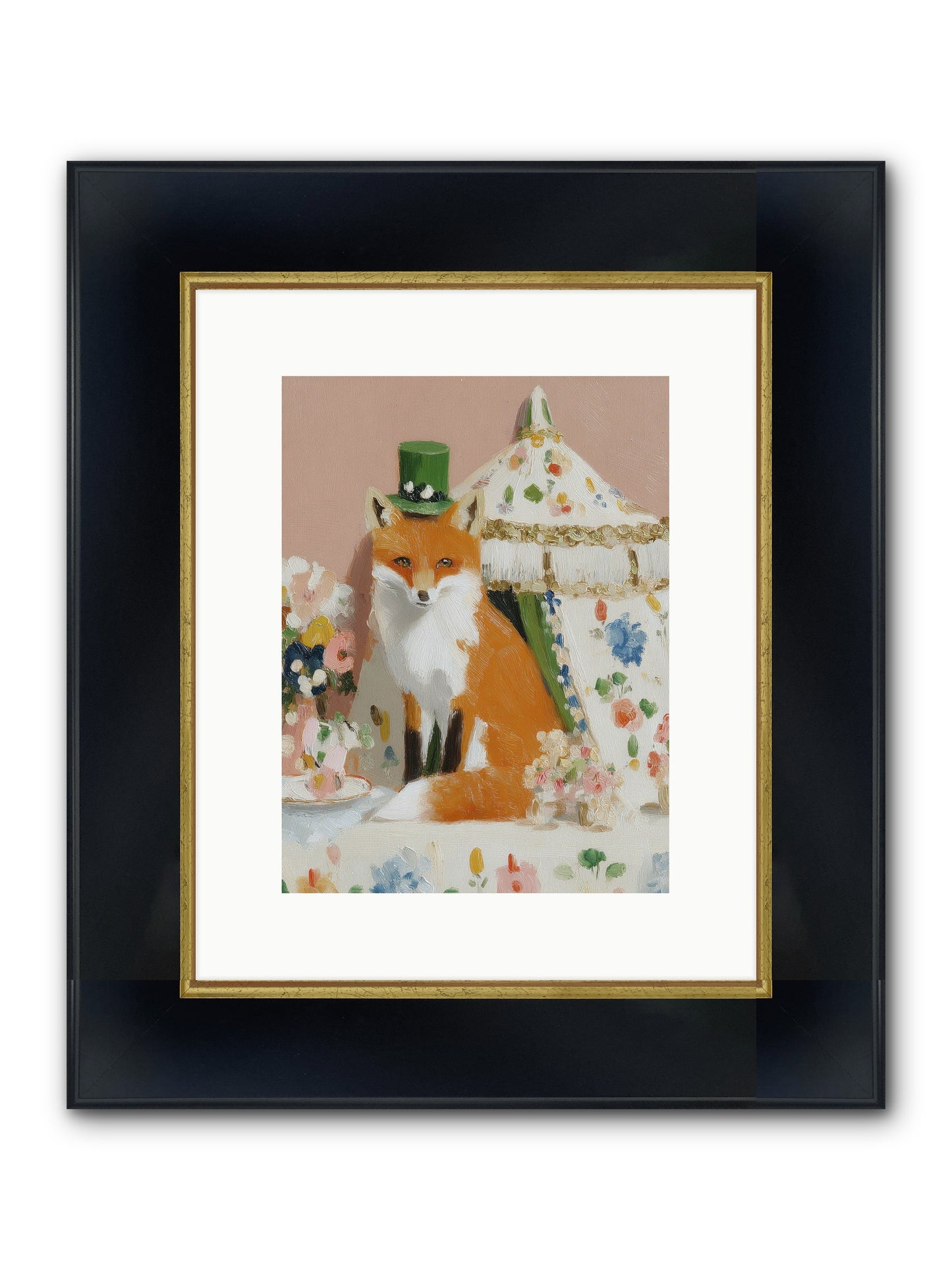 Whispers Of Wonder Framed Print - Wide Black w/Gold 9x12