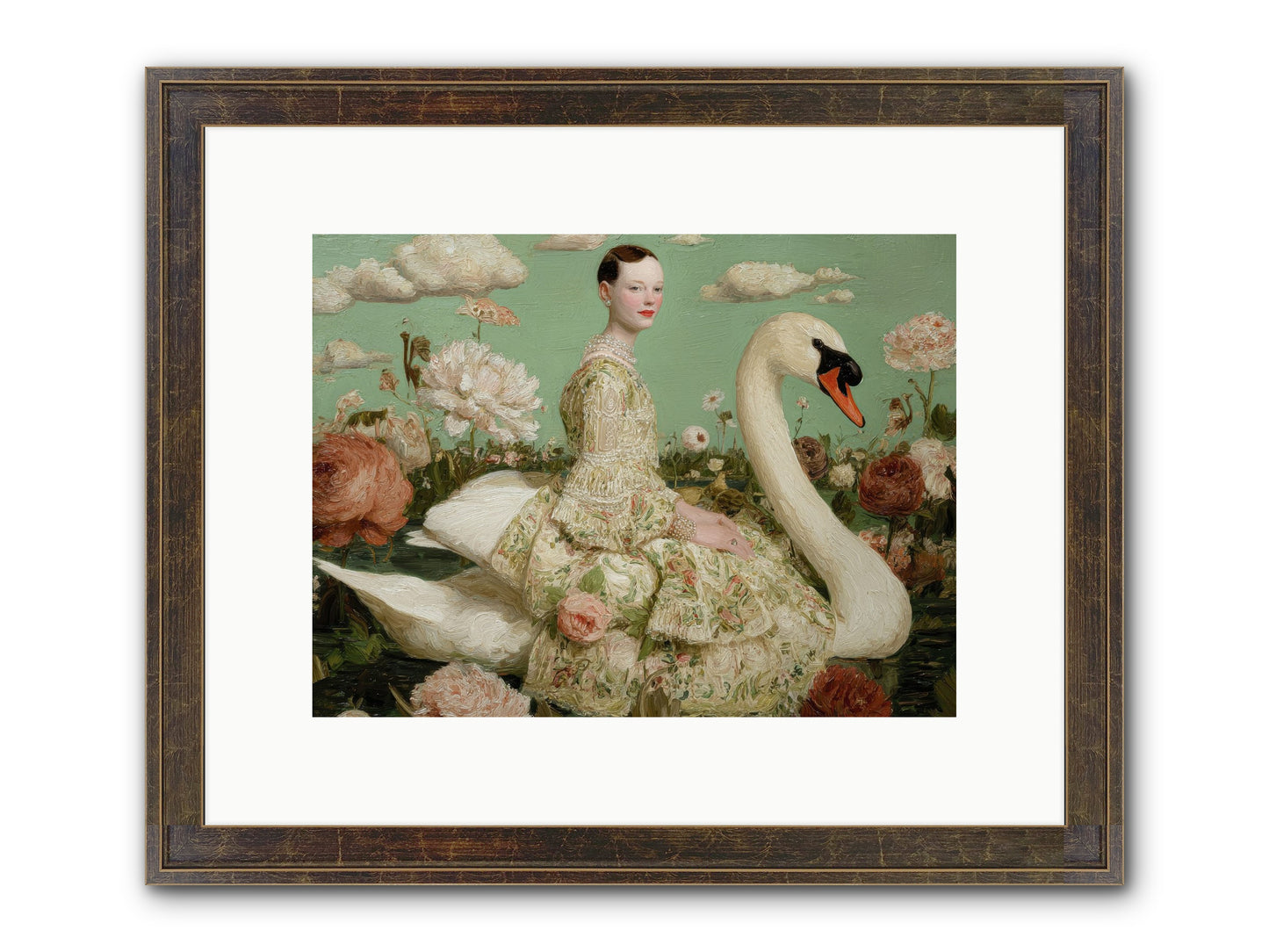 Whistlewood Lane Framed Print - Slimwoods Black/Gold 12x9