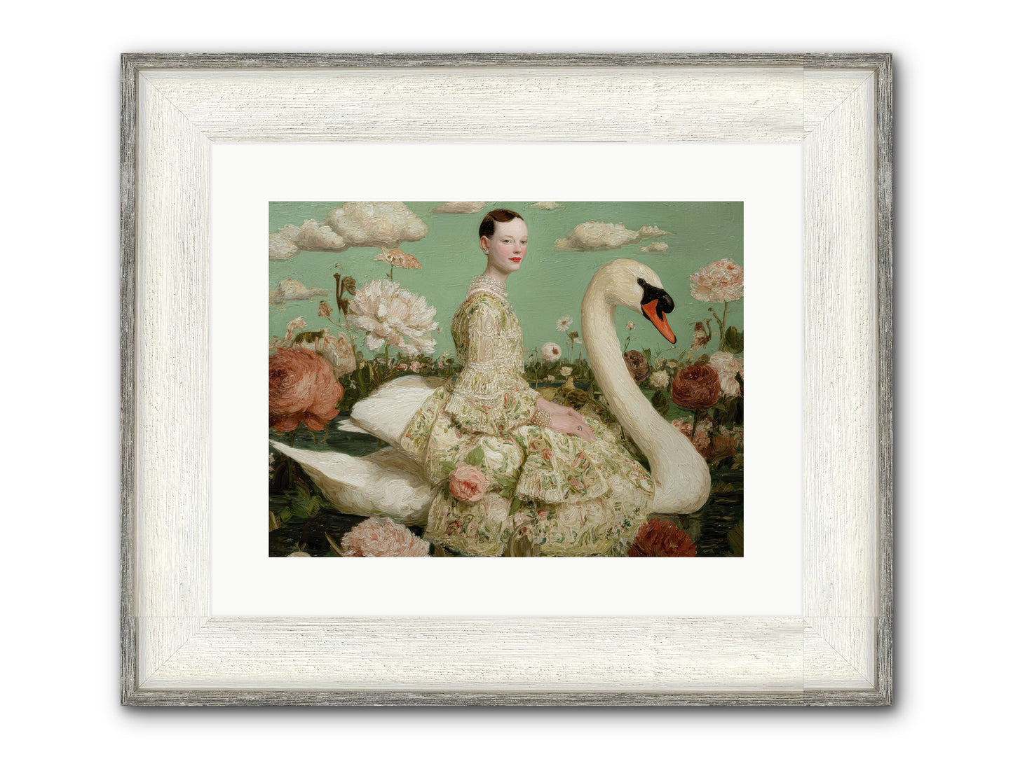 Whistlewood Lane Framed Print - Driftwood White 16x12