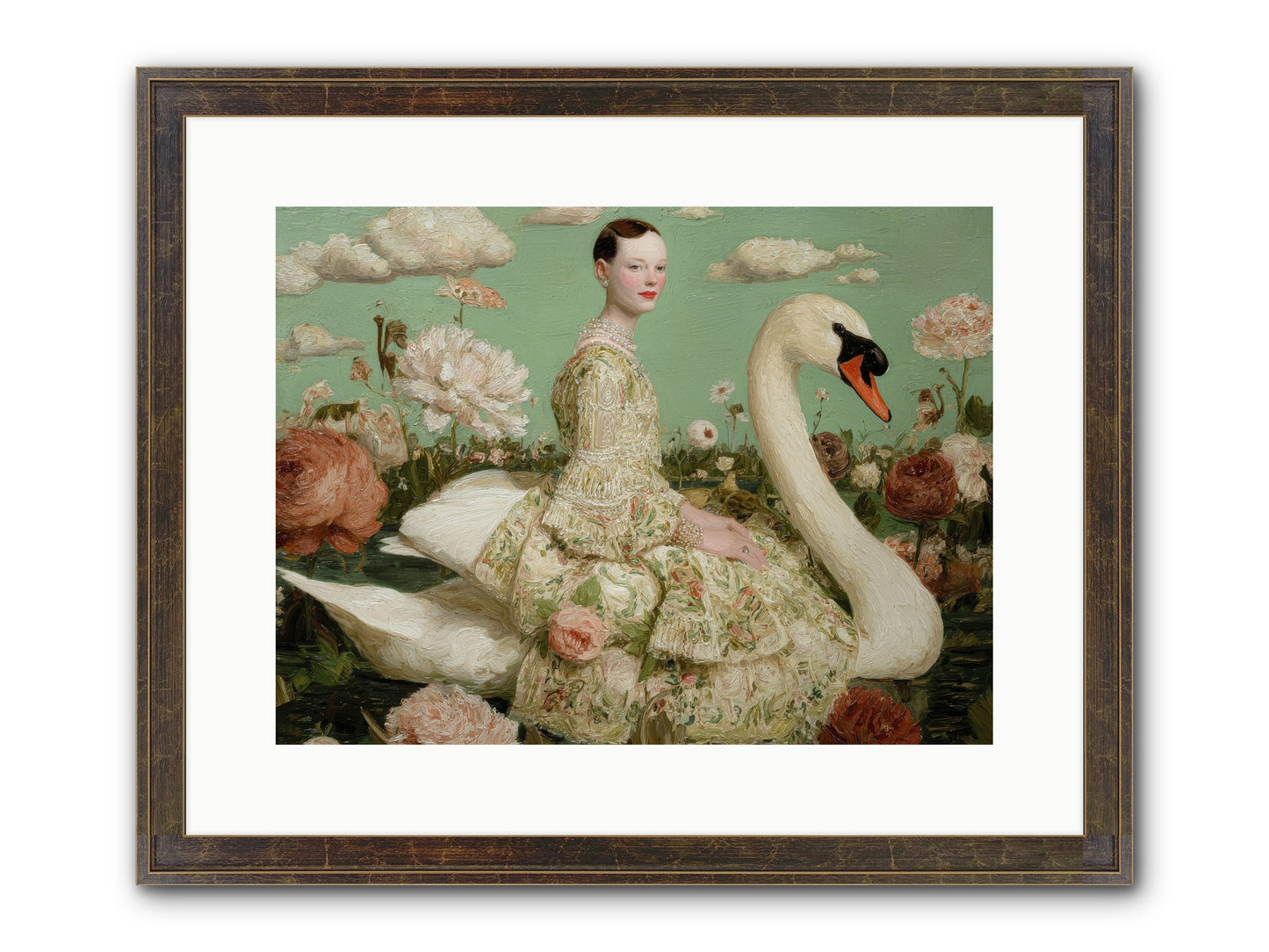 Whistlewood Lane Framed Print - Slimwoods Black/Gold 16x12