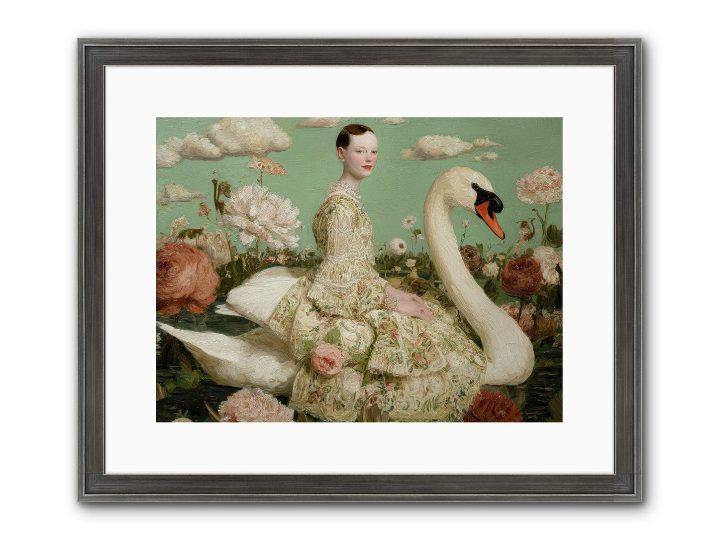 Whistlewood Lane Framed Print - Slimwoods Black/Silver 16x12