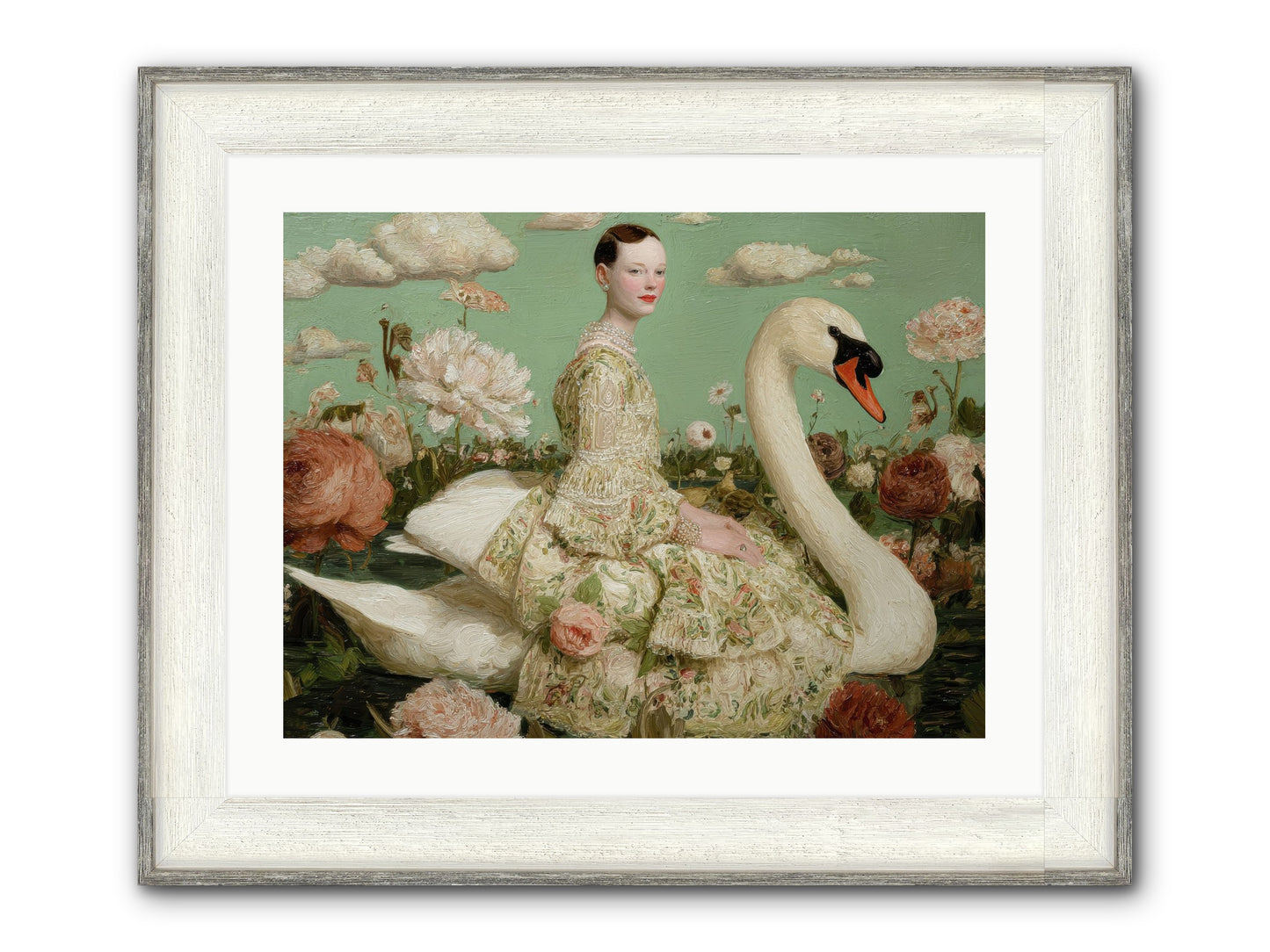 Whistlewood Lane Framed Print - Driftwood White 24x18