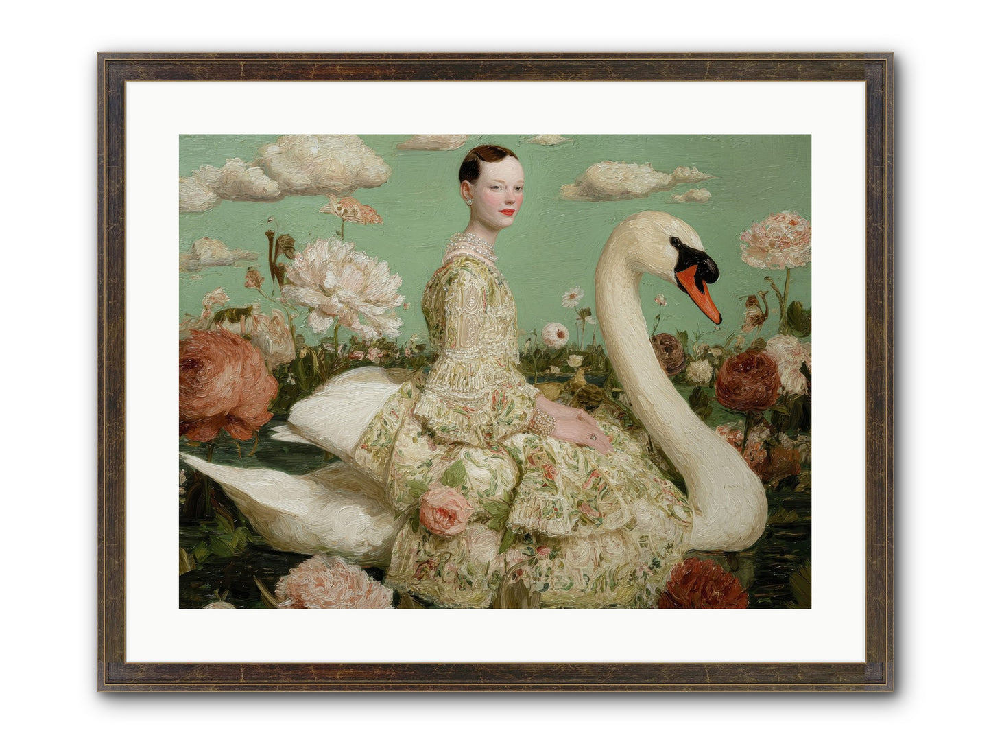 Whistlewood Lane Framed Print - Slimwoods Black/Gold 24x18