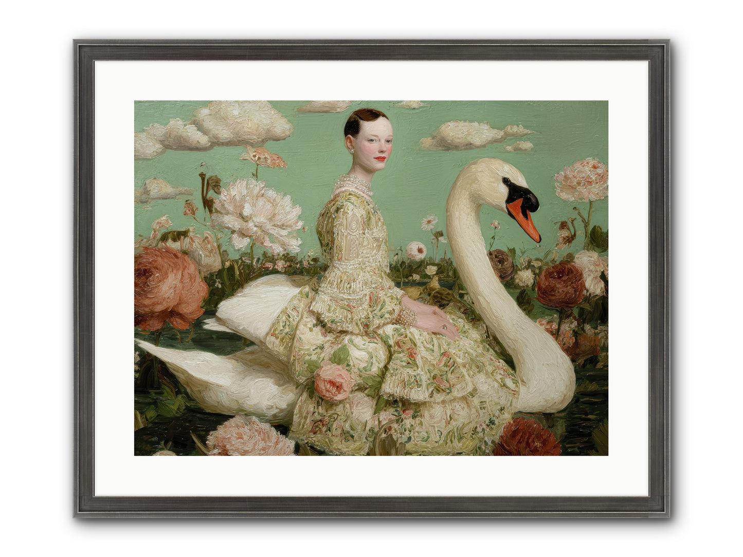 Whistlewood Lane Framed Print - Slimwoods Black/Silver 24x18
