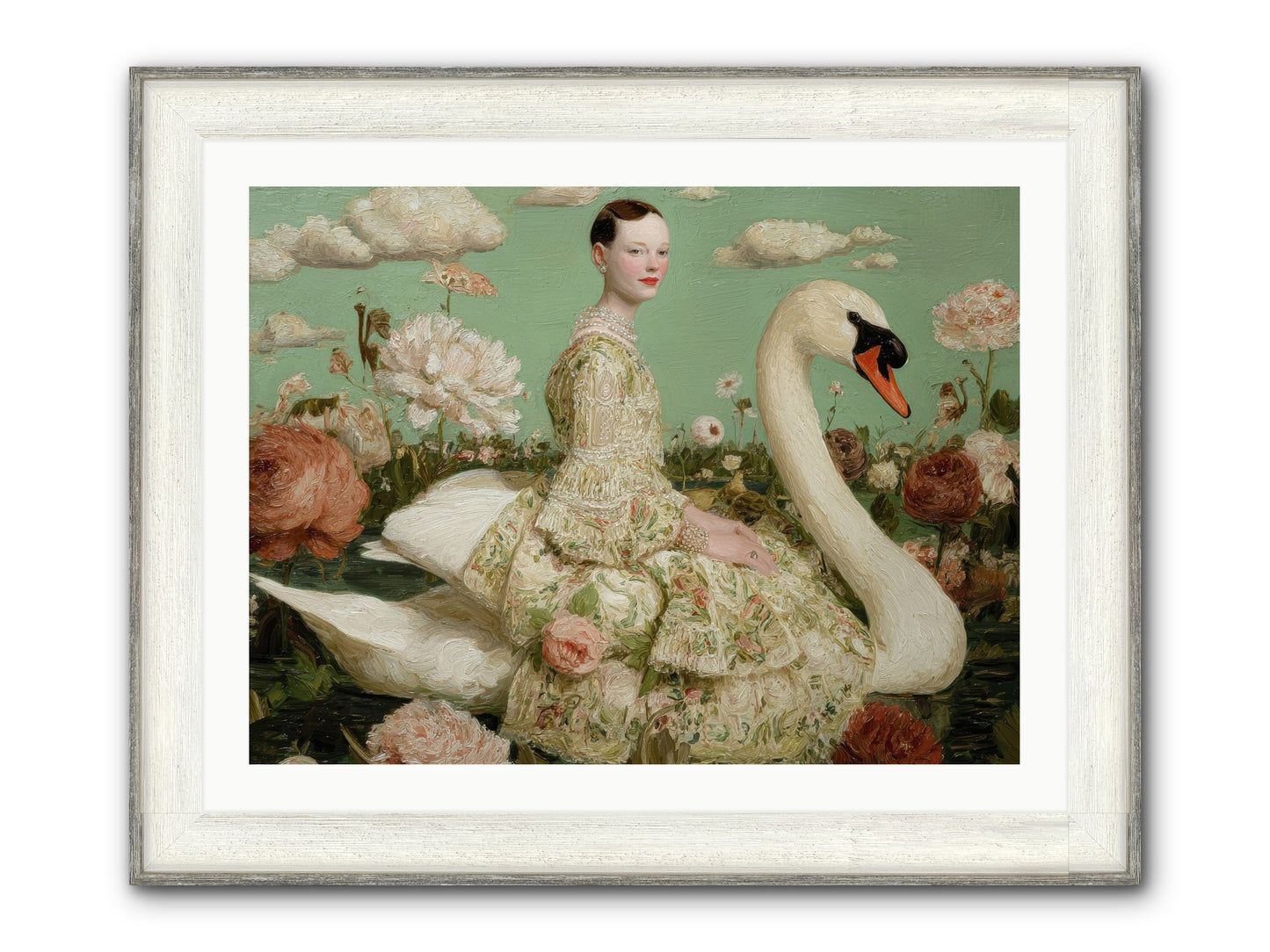 Whistlewood Lane Framed Print - Driftwood White 32x24