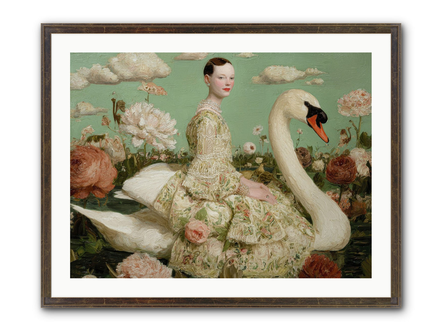 Whistlewood Lane Framed Print - Slimwoods Black/Gold 32x24