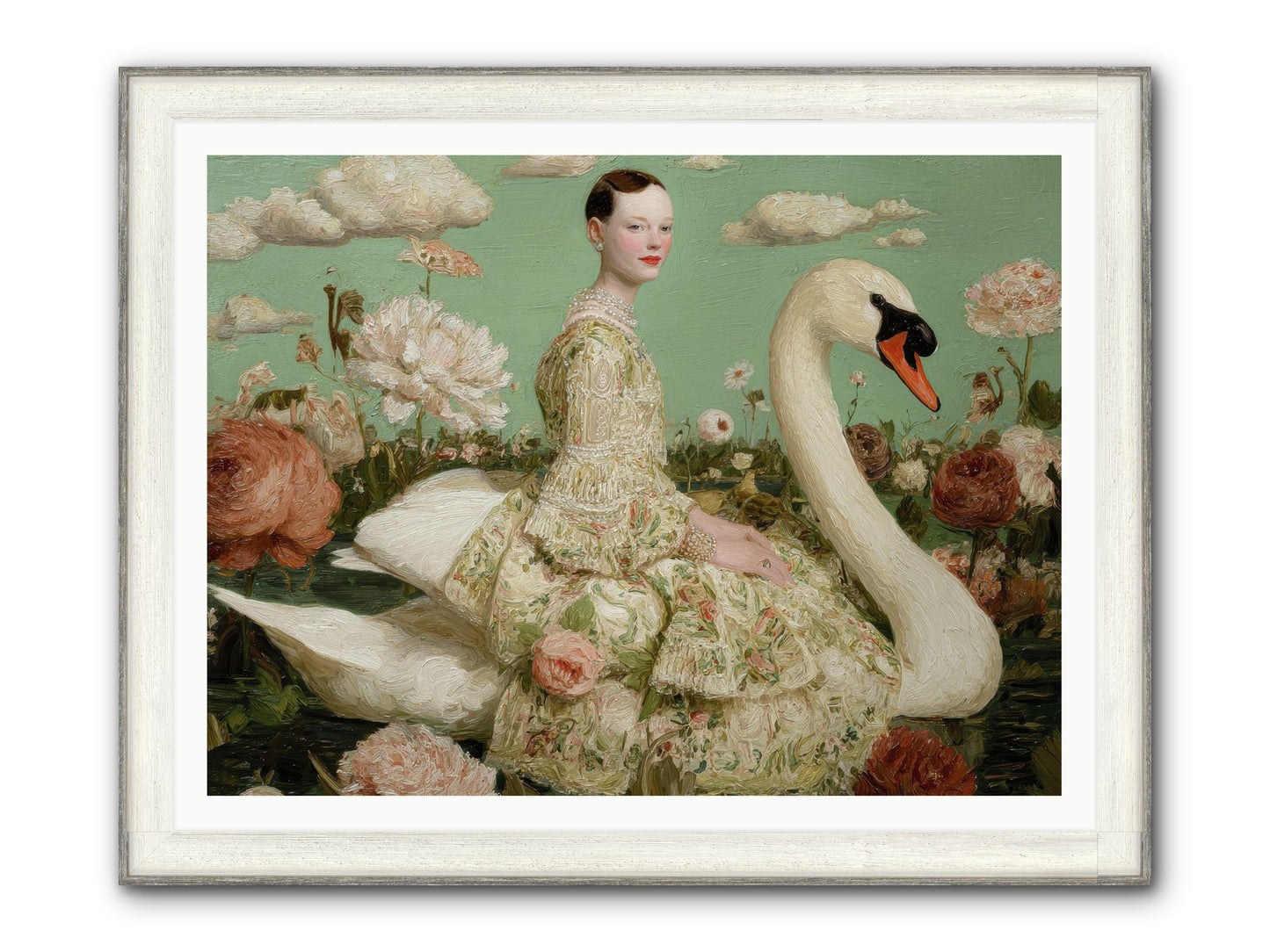 Whistlewood Lane Framed Print - Driftwood White 48x36