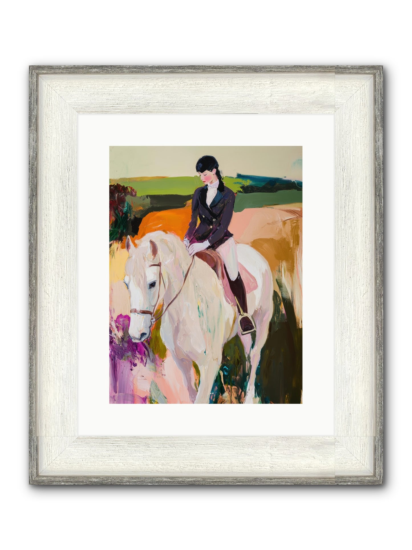 Whistling Wind Framed Print - Driftwood White 12x16