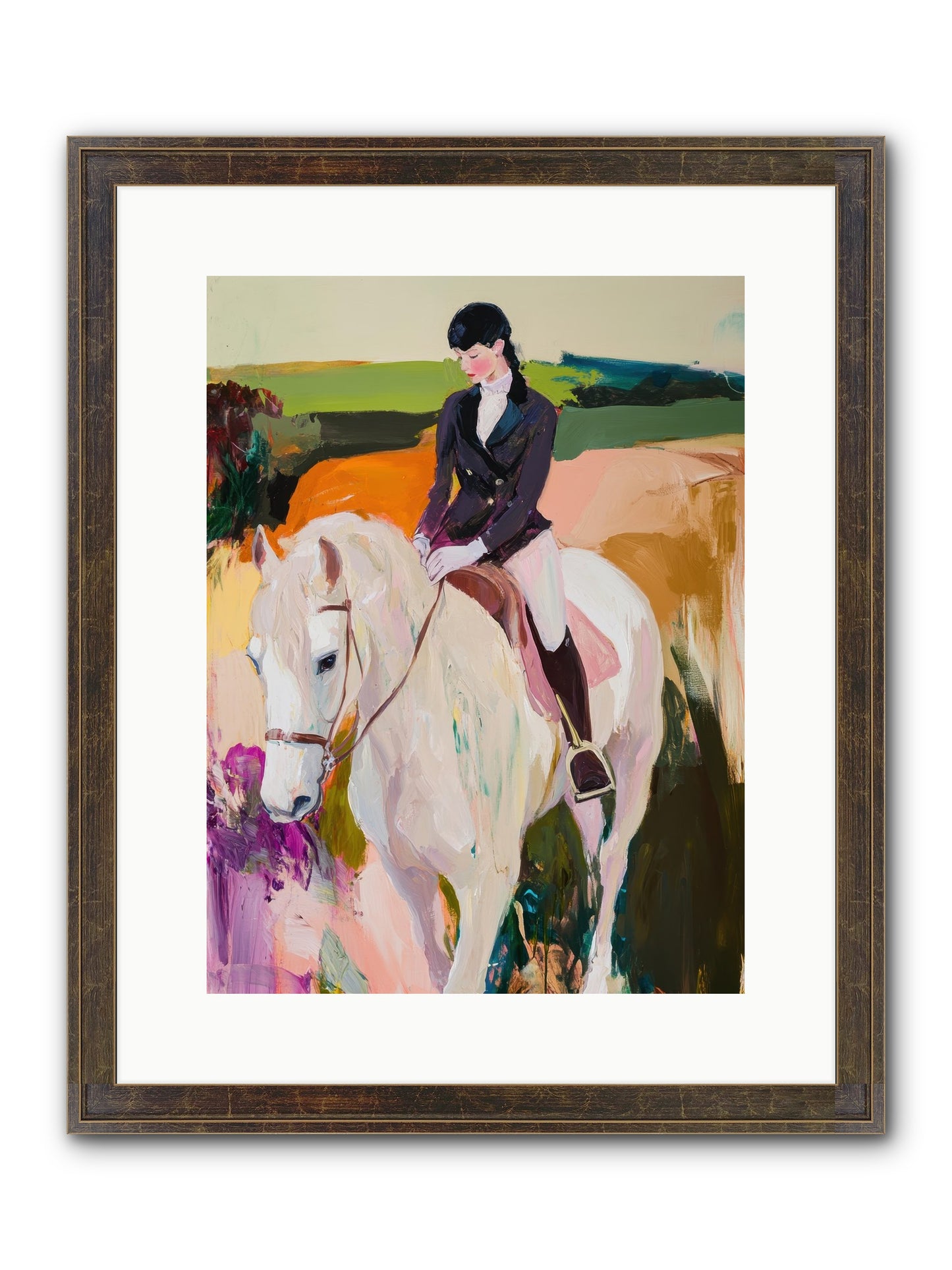 Whistling Wind Framed Print - Slimwoods Black/Gold 12x16